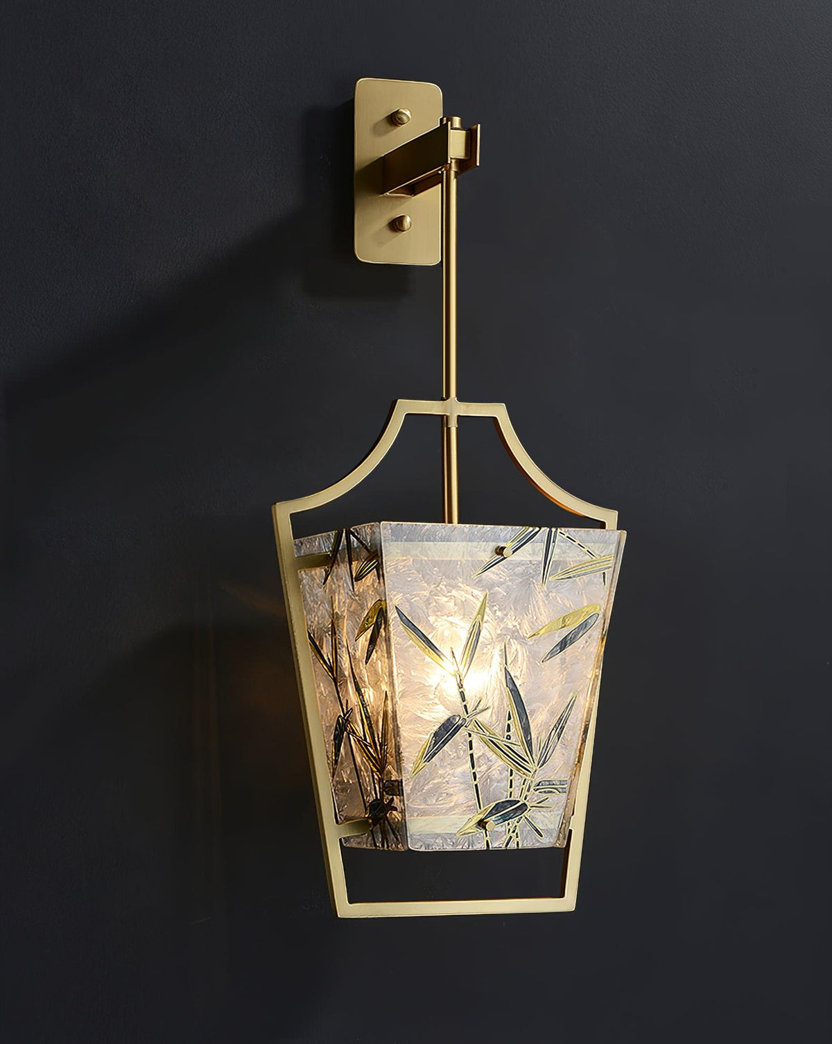 Zenith elegante Messing-Wandleuchte