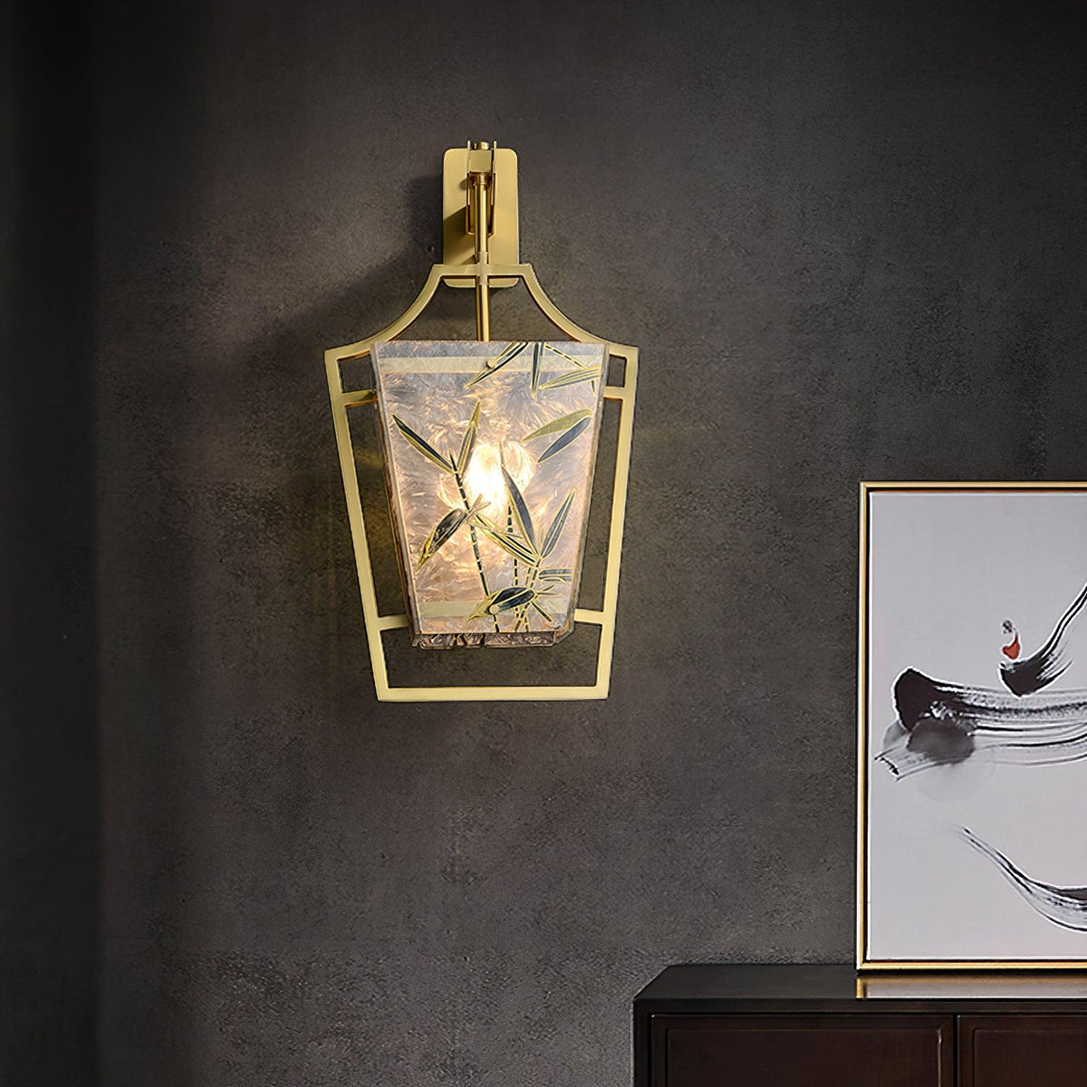Zenith elegante Messing-Wandleuchte