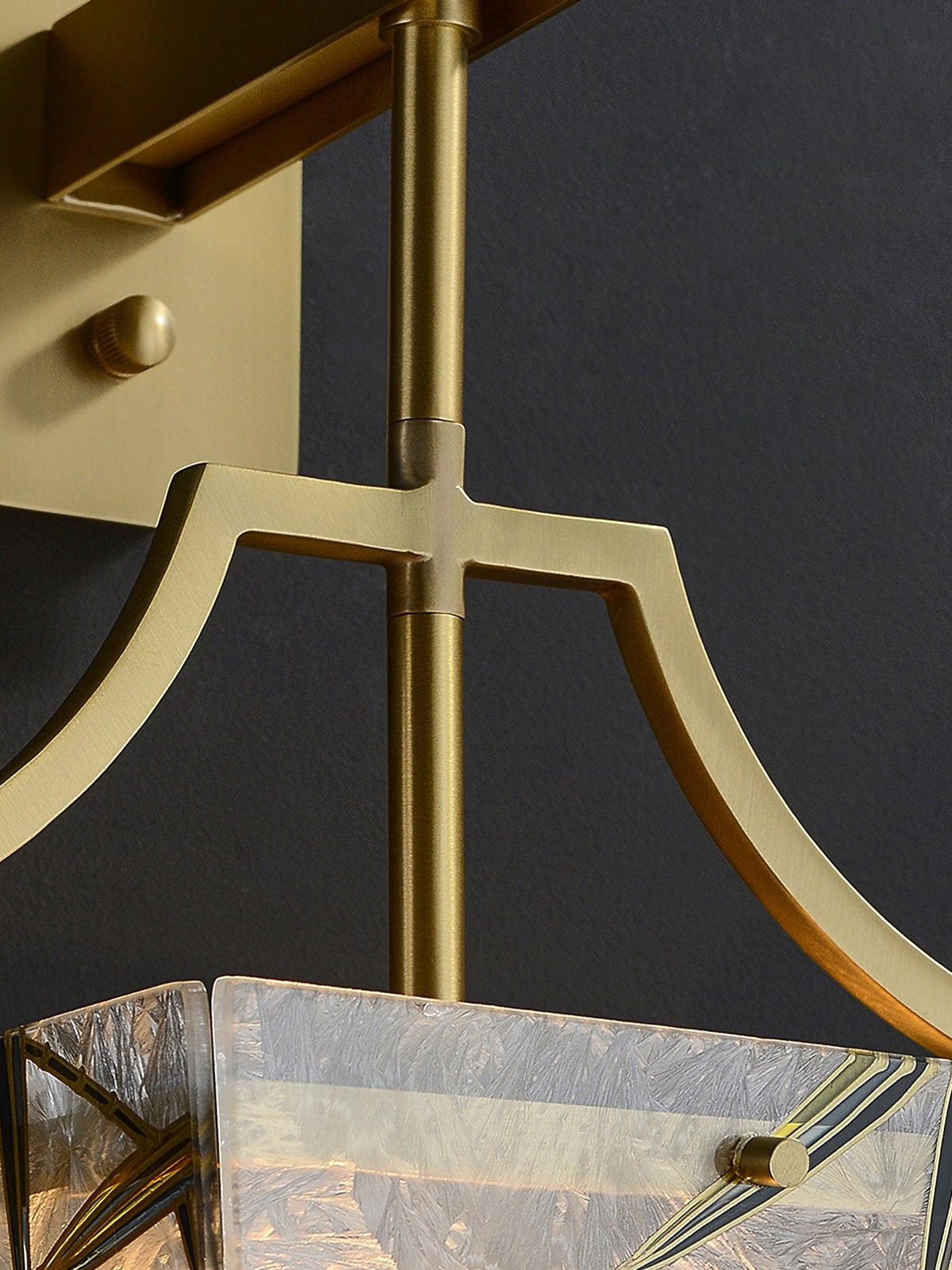 Zenith elegante Messing-Wandleuchte