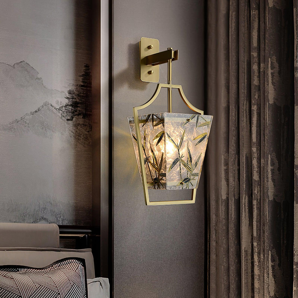 Zenith elegante Messing-Wandleuchte
