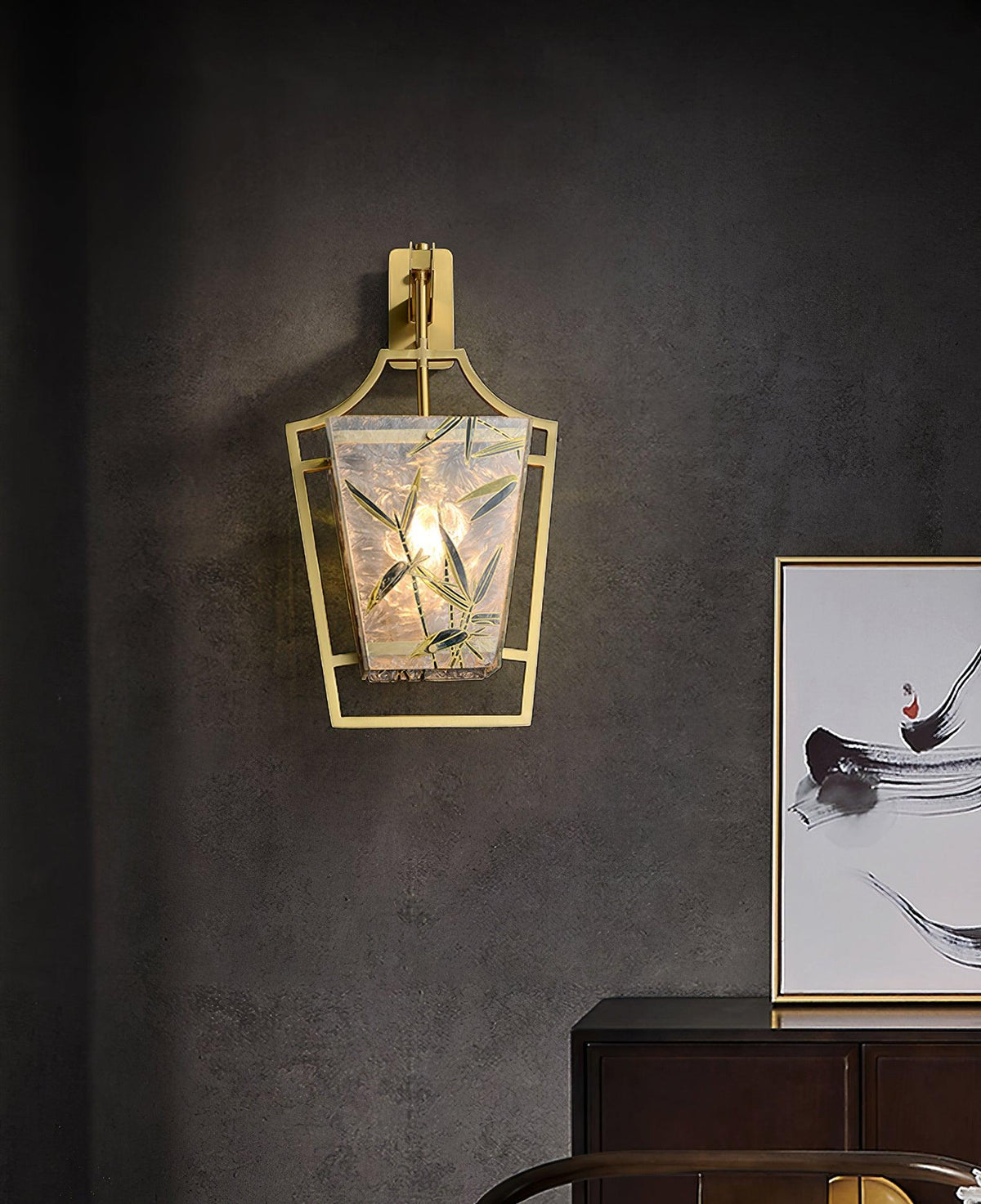 Zenith elegante Messing-Wandleuchte