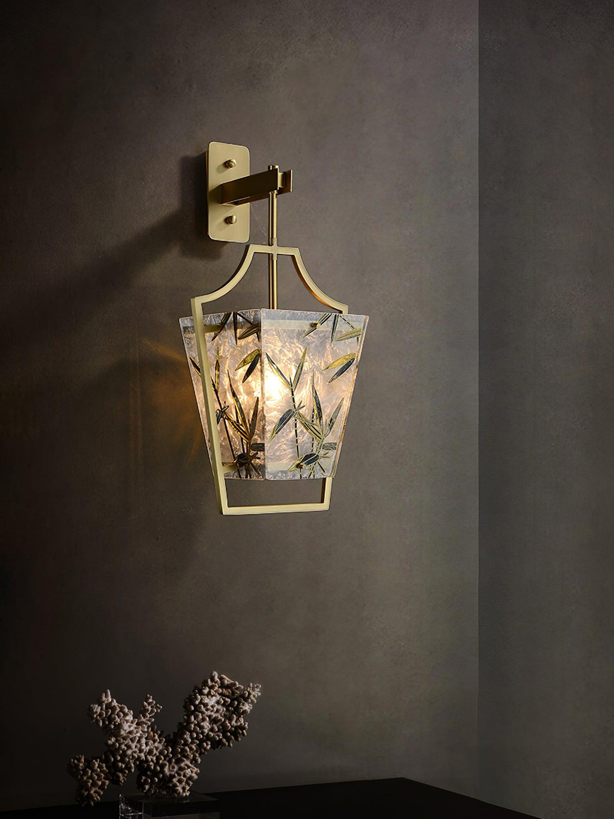 Zenith elegante Messing-Wandleuchte