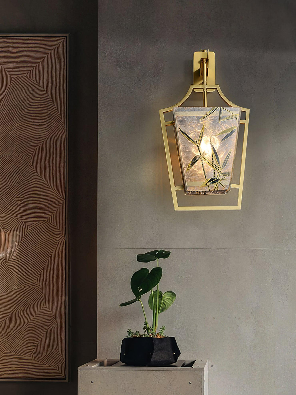 Zenith elegante Messing-Wandleuchte
