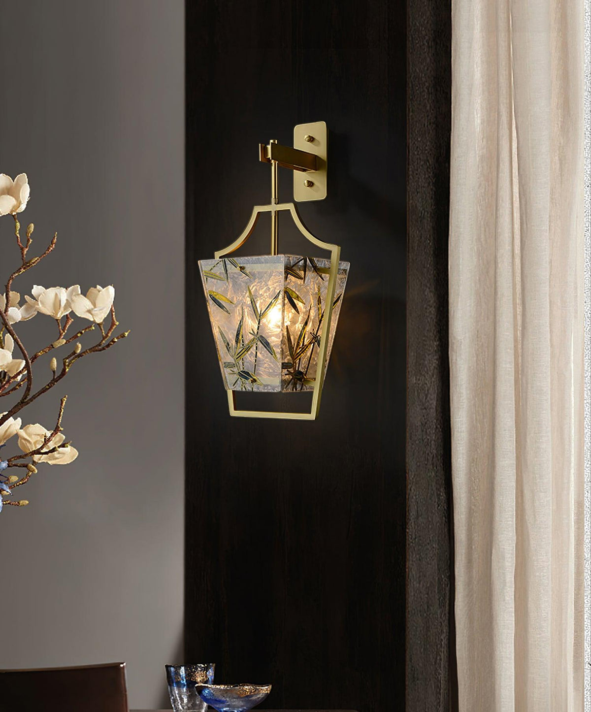 Zenith elegante Messing-Wandleuchte