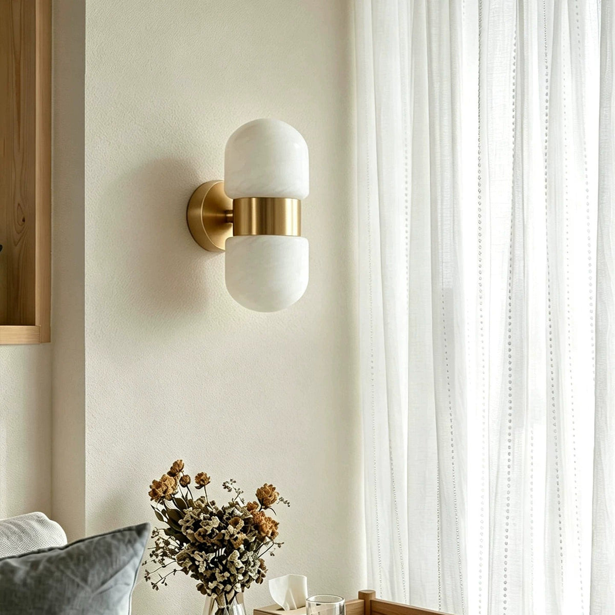 Jorrenhurst Alabaster-Wandleuchte