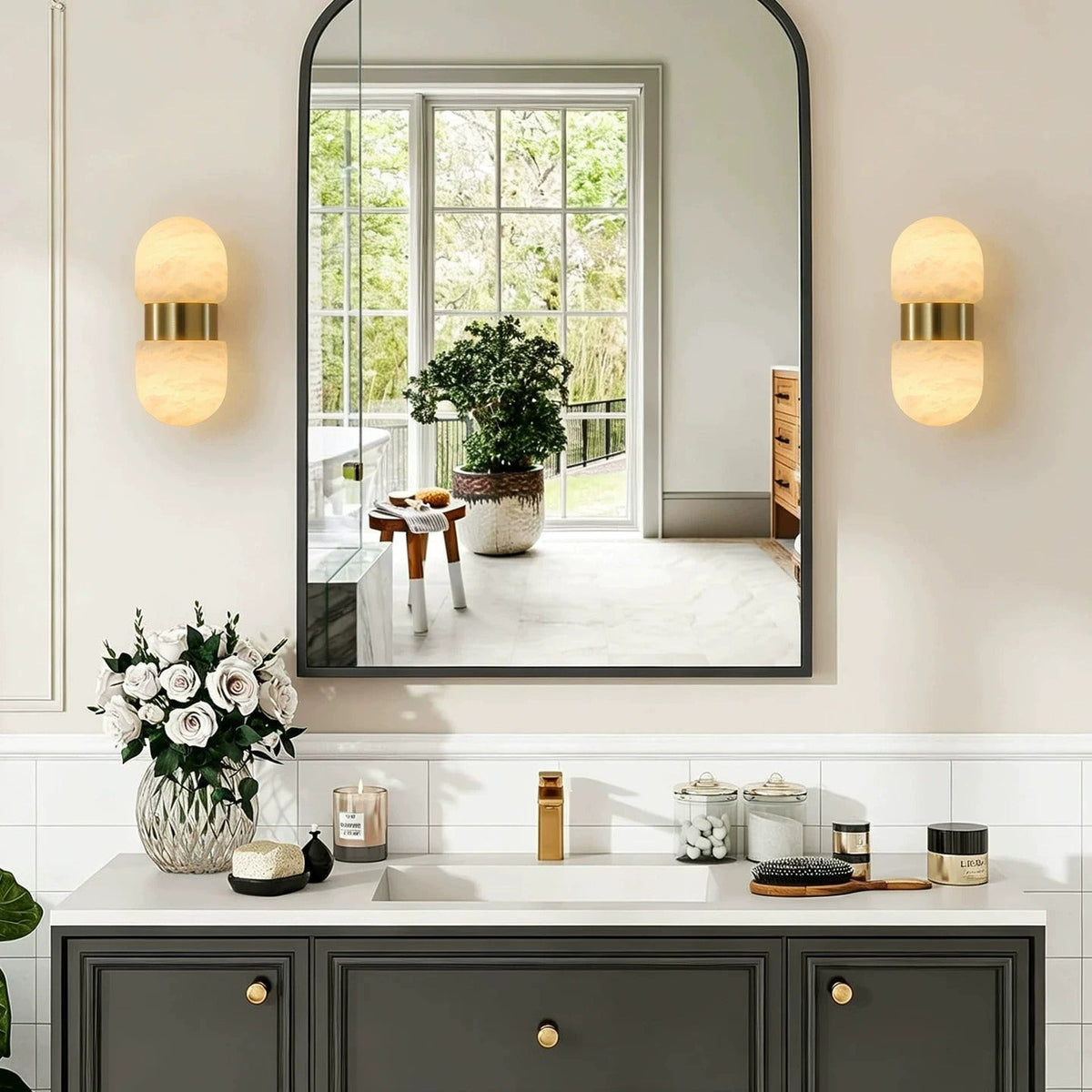 Jorrenhurst Alabaster-Wandleuchte