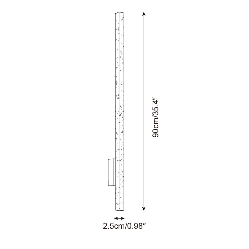 Corvella Wandleuchte Slim Linear Travertin Minimalistisch