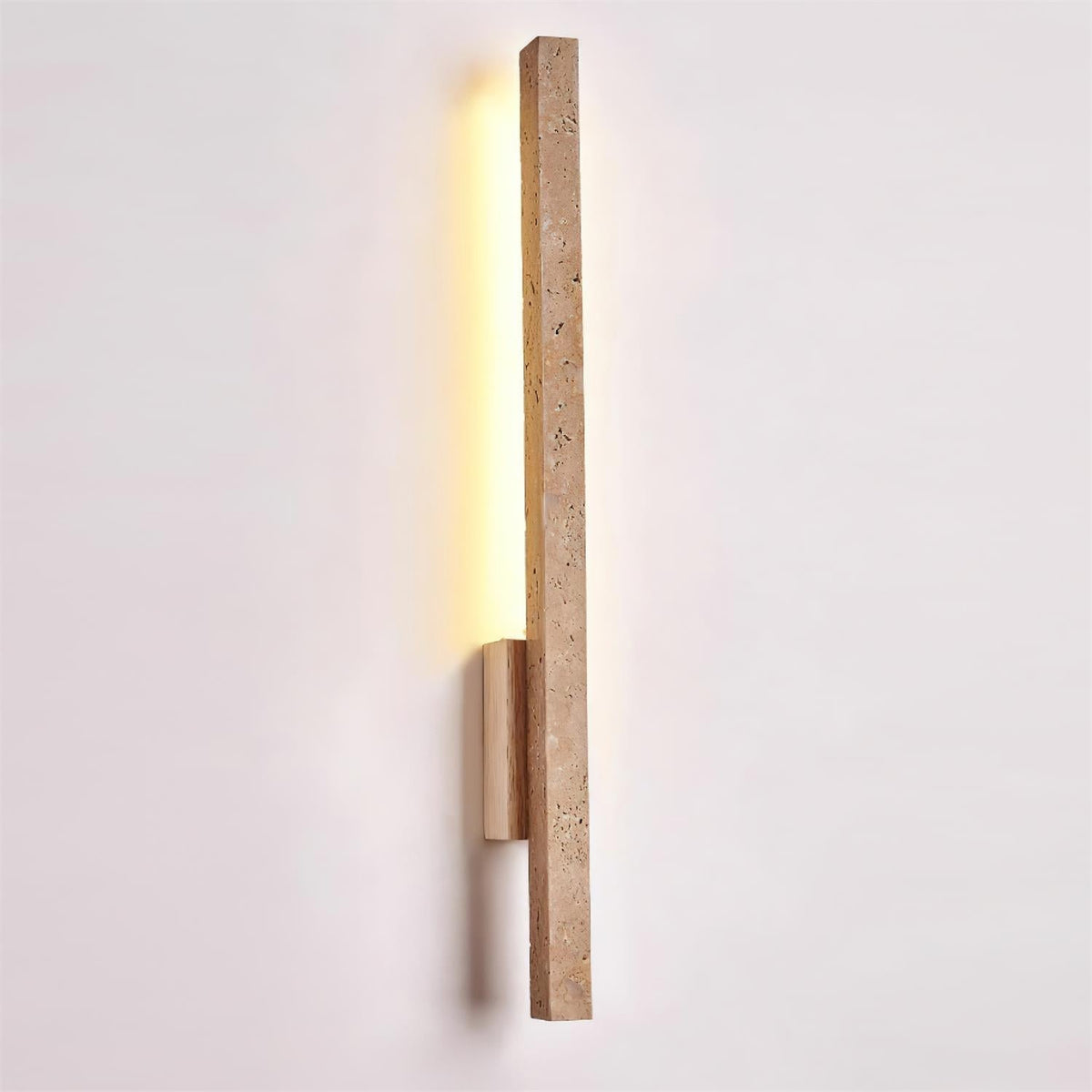 Corvella Wandleuchte Slim Linear Travertin Minimalistisch