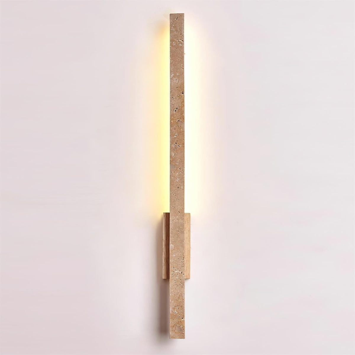 Corvella Wandleuchte Slim Linear Travertin Minimalistisch