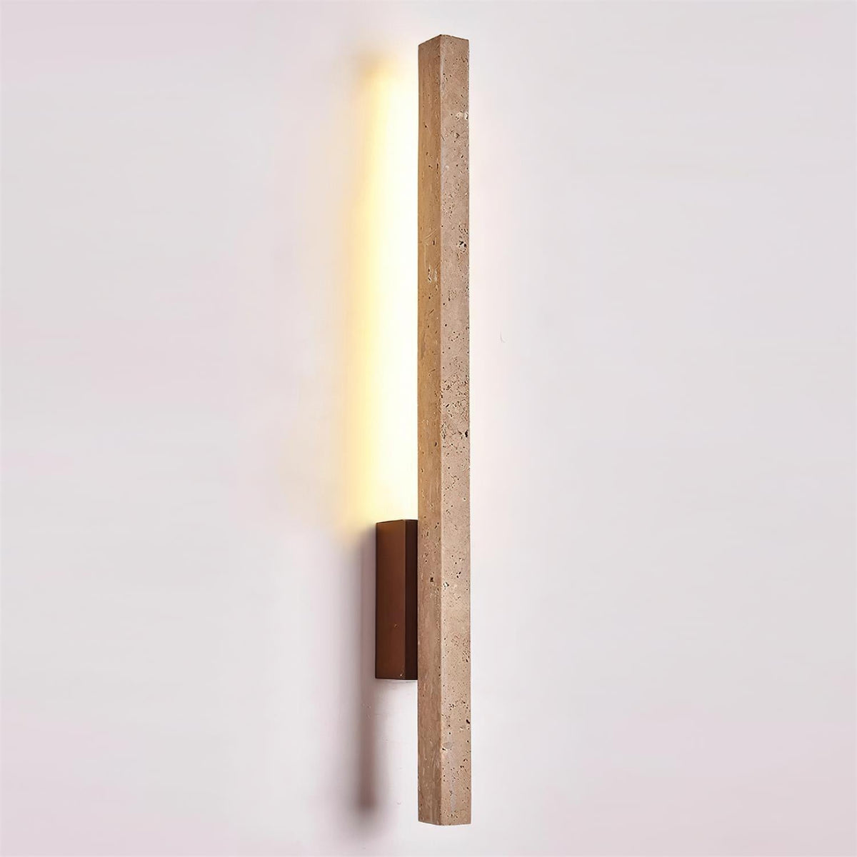 Corvella Wandleuchte Slim Linear Travertin Minimalistisch