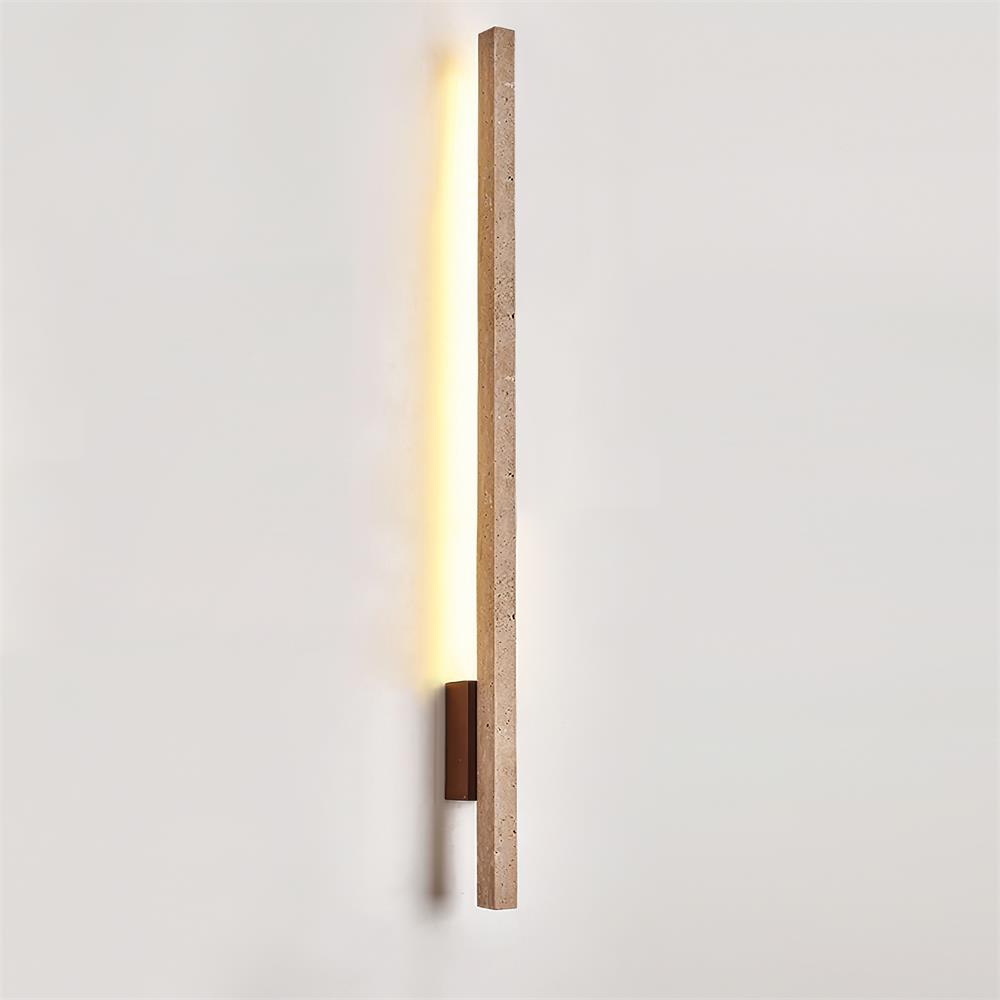 Corvella Wandleuchte Slim Linear Travertin Minimalistisch