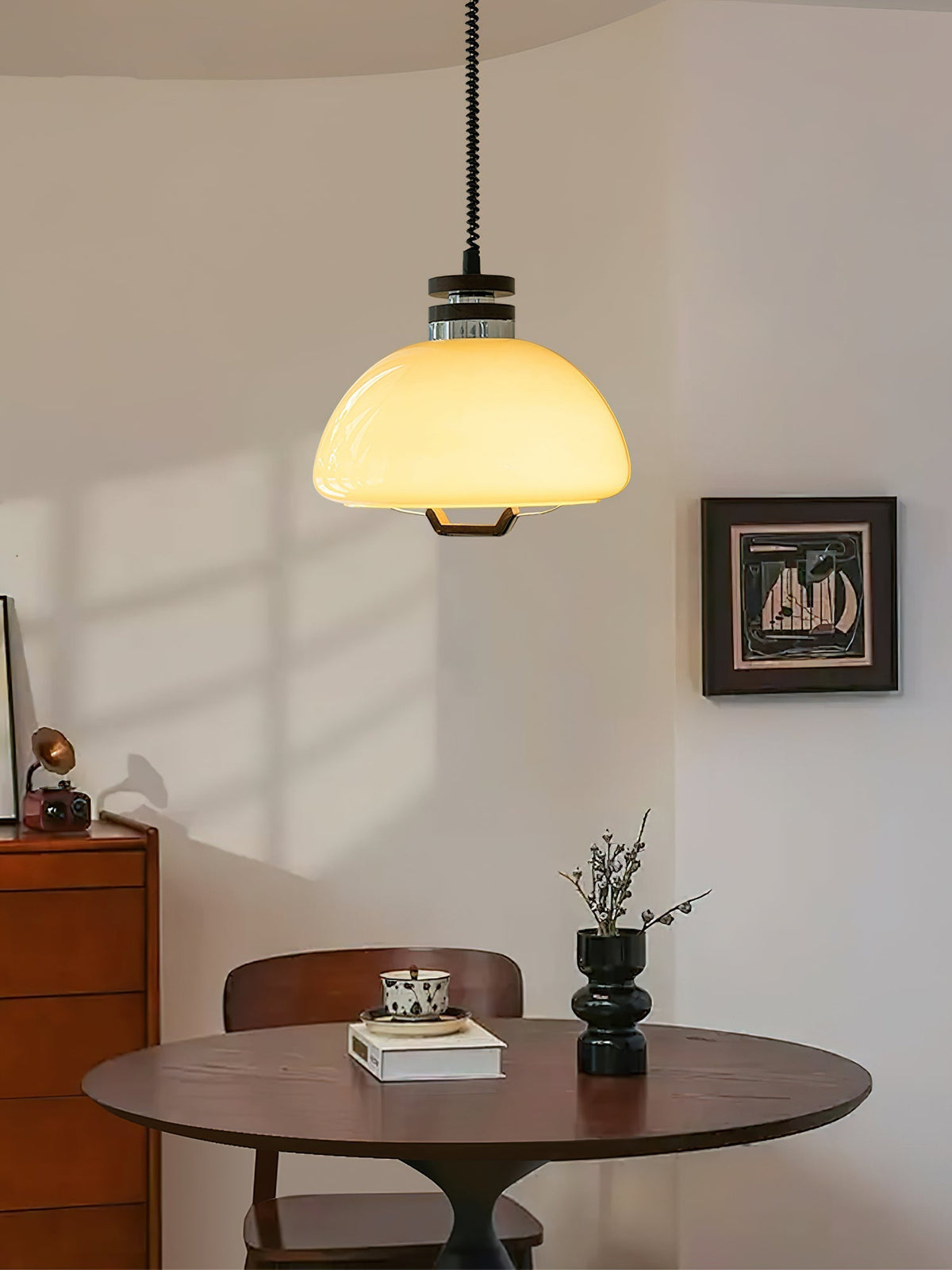 Avvinel skandinavisch Art Pudding Pendelleuchte aus Holz