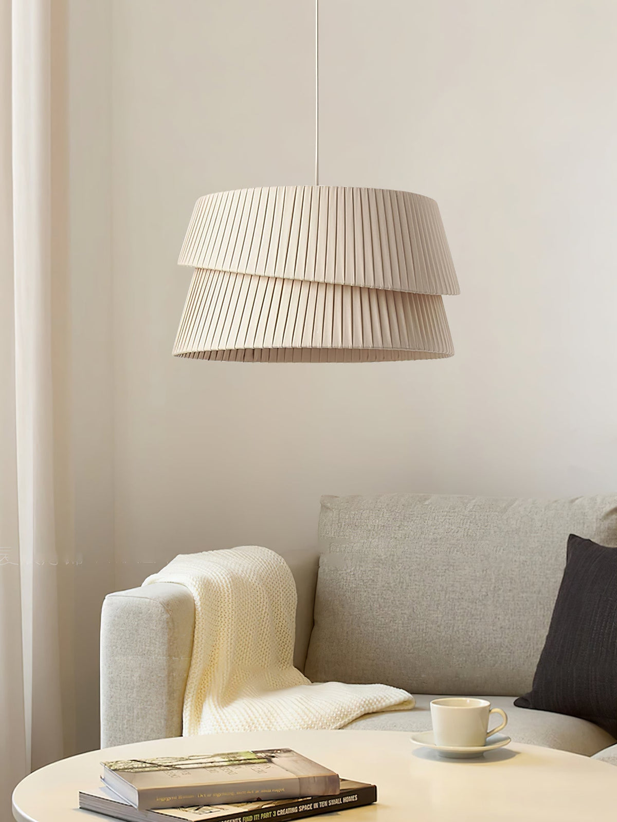 Ilira PremiumElegance Twist Pendelleuchte aus Stoff
