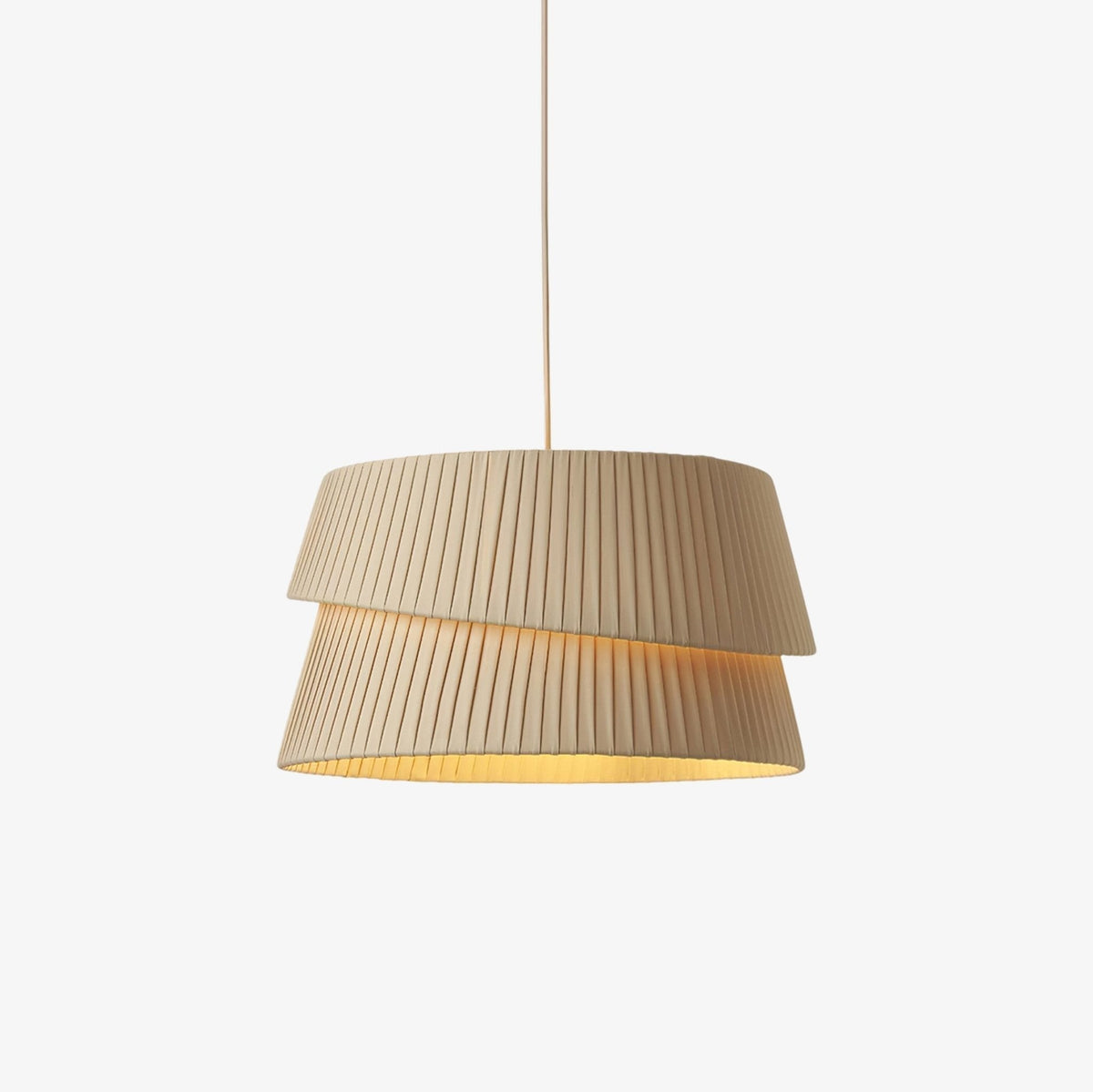Ilira PremiumElegance Twist Pendelleuchte aus Stoff