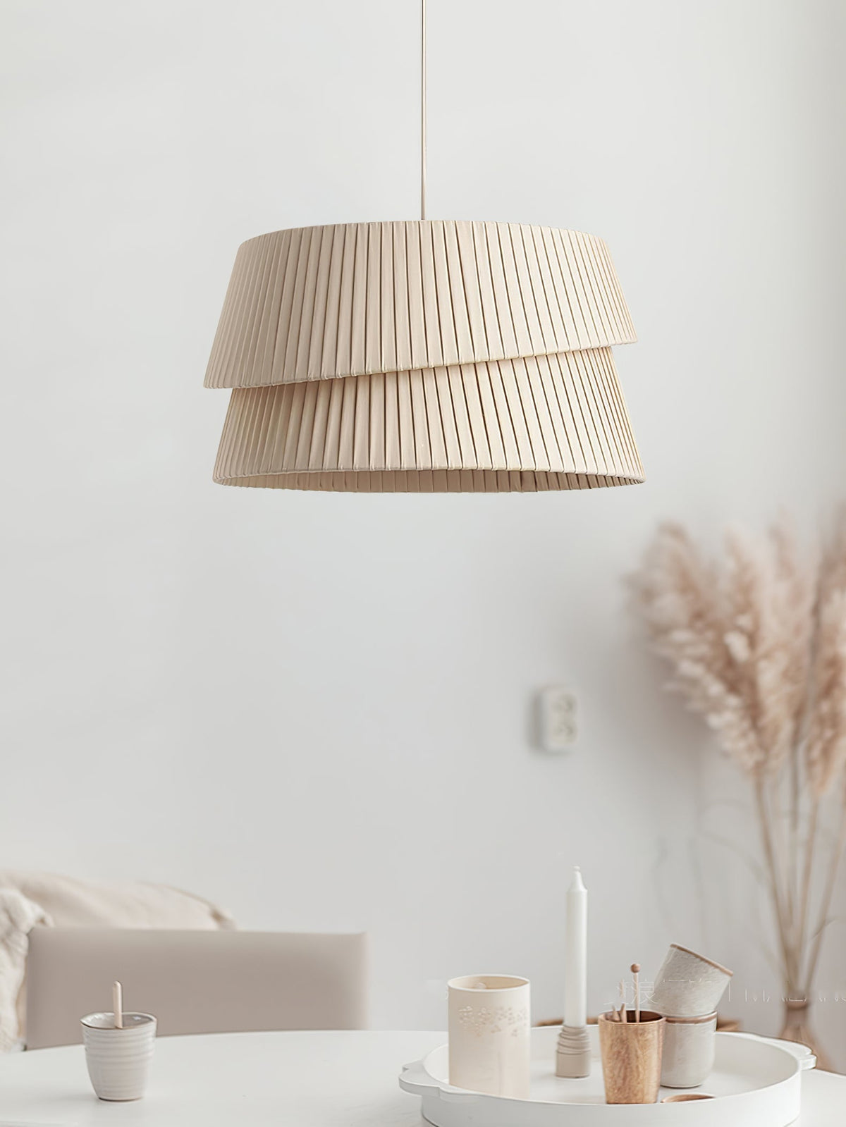 Ilira PremiumElegance Twist Pendelleuchte aus Stoff