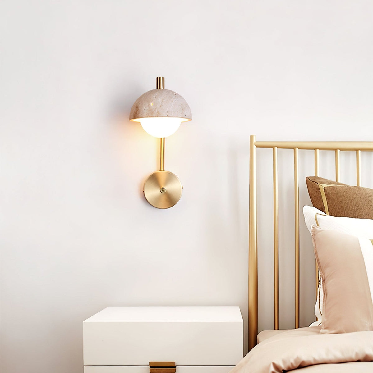Seraaya Travertine Wandleuchte