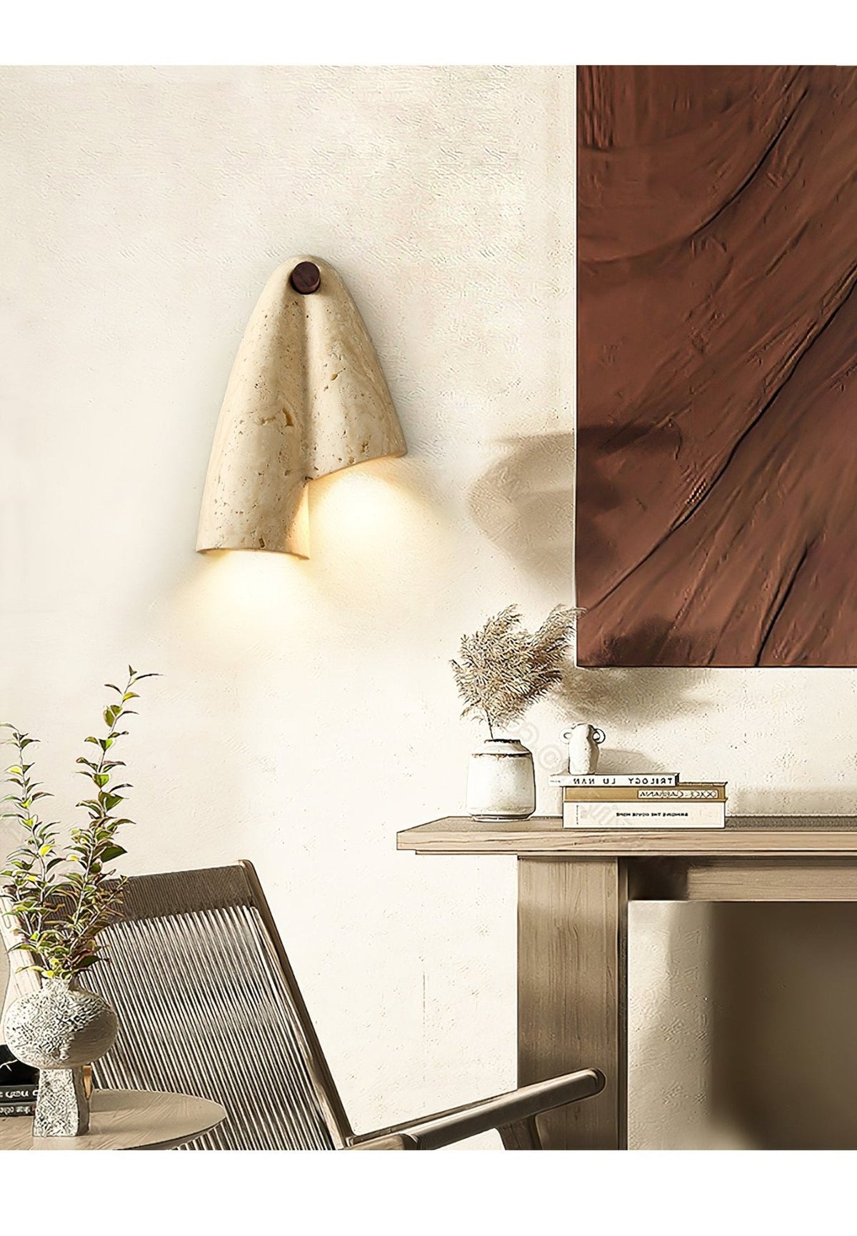 Valeliella Travertine Wandleuchte