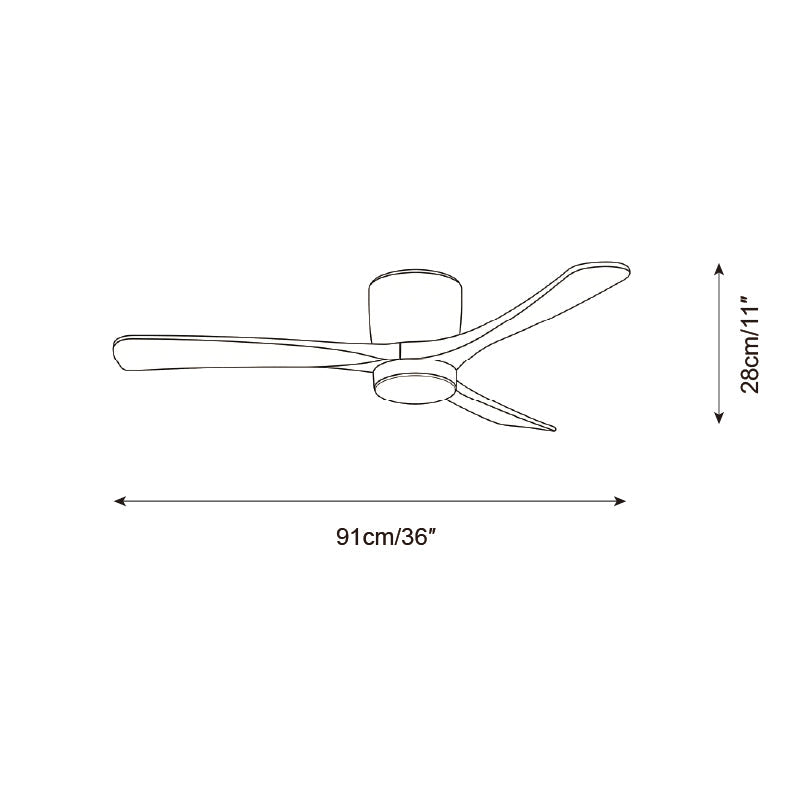 Miroise Deckenventilator mit Beleuchtung