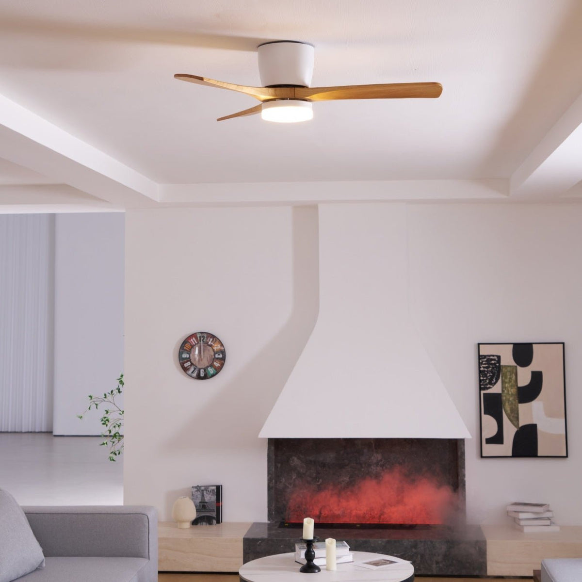 Miroise Deckenventilator mit Beleuchtung