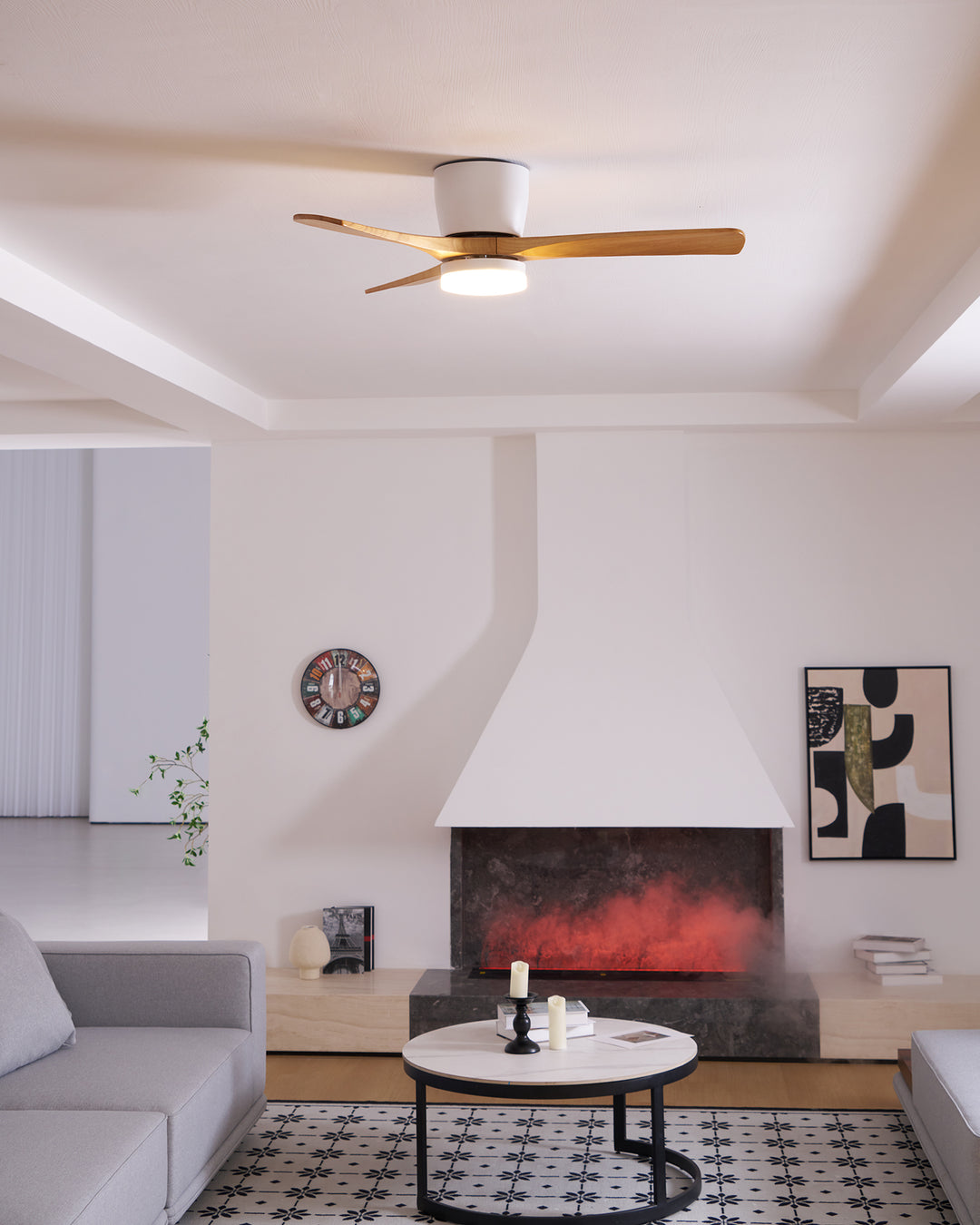 Miroise Deckenventilator mit Beleuchtung