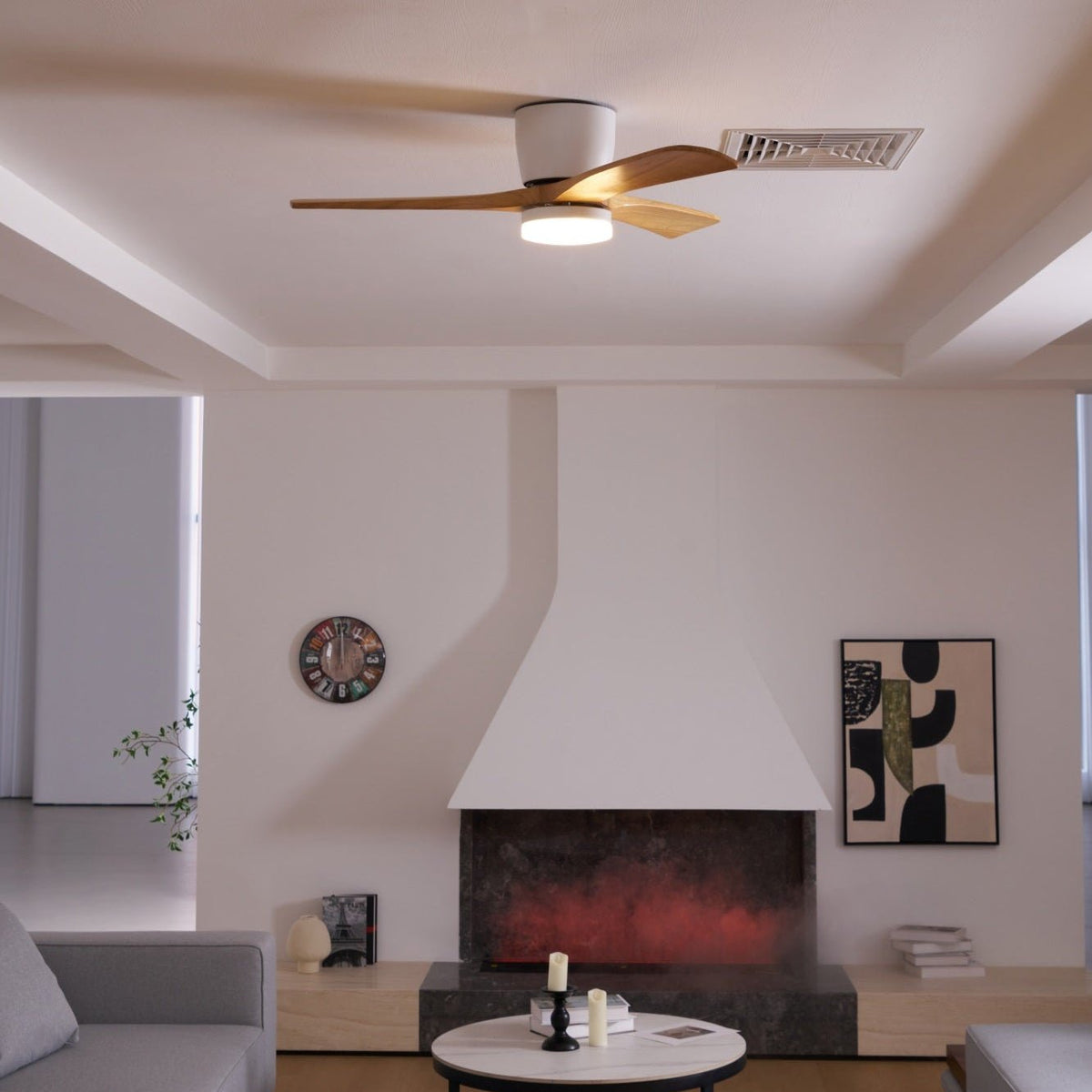 Miroise Deckenventilator mit Beleuchtung