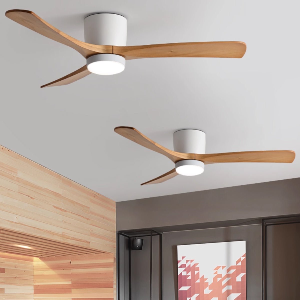 Miroise Deckenventilator mit Beleuchtung