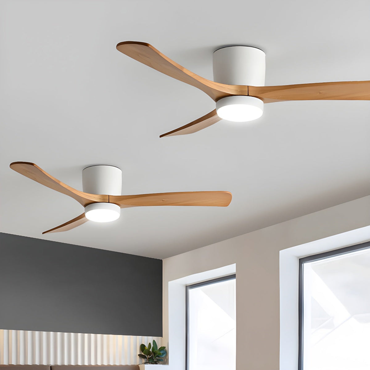 Miroise Deckenventilator mit Beleuchtung