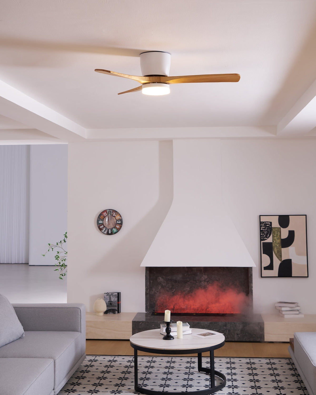 Miroise Deckenventilator mit Beleuchtung