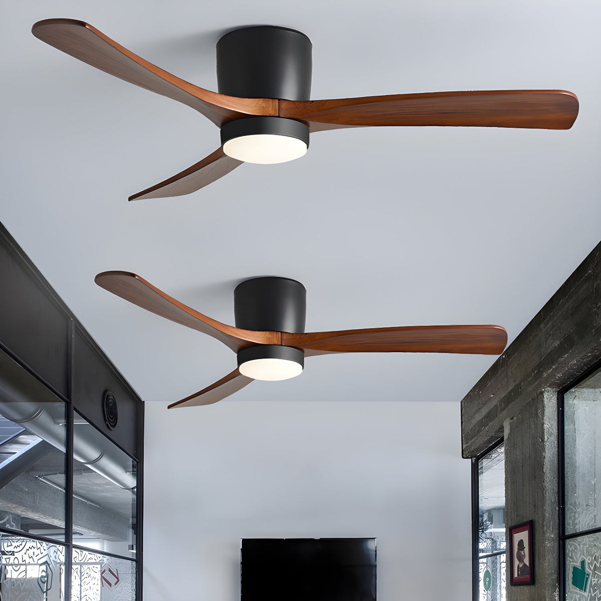 Miroise Deckenventilator mit Beleuchtung