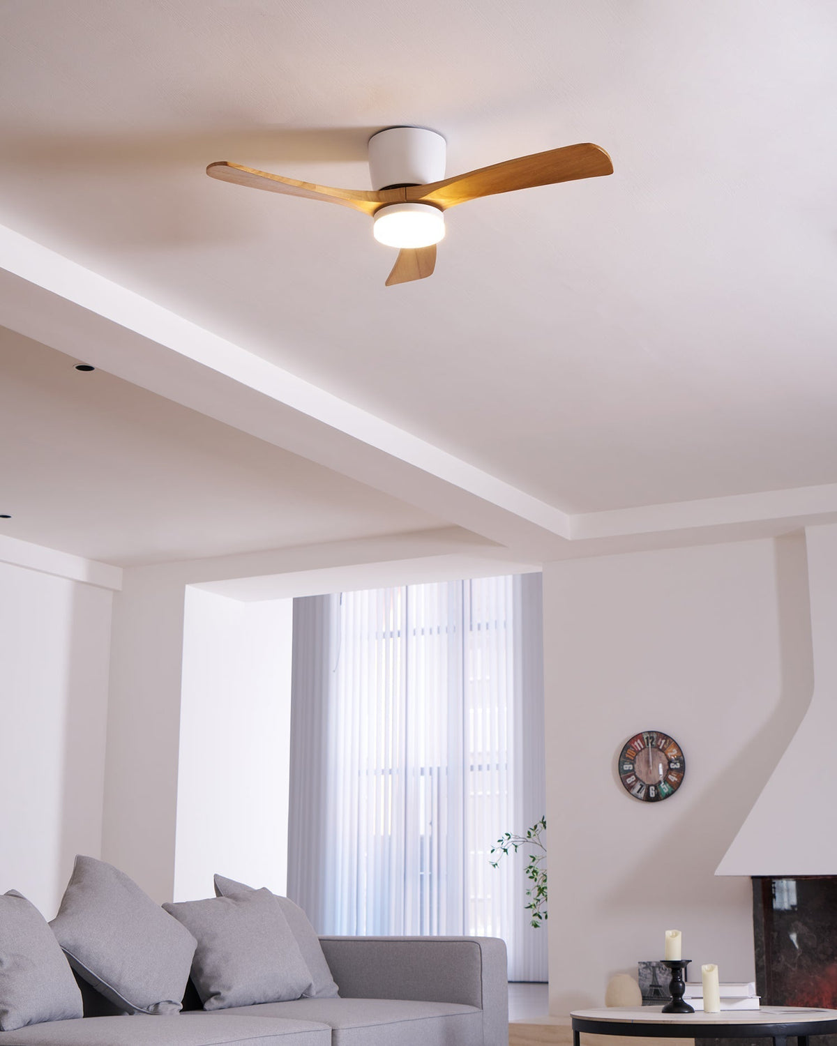 Miroise Deckenventilator mit Beleuchtung