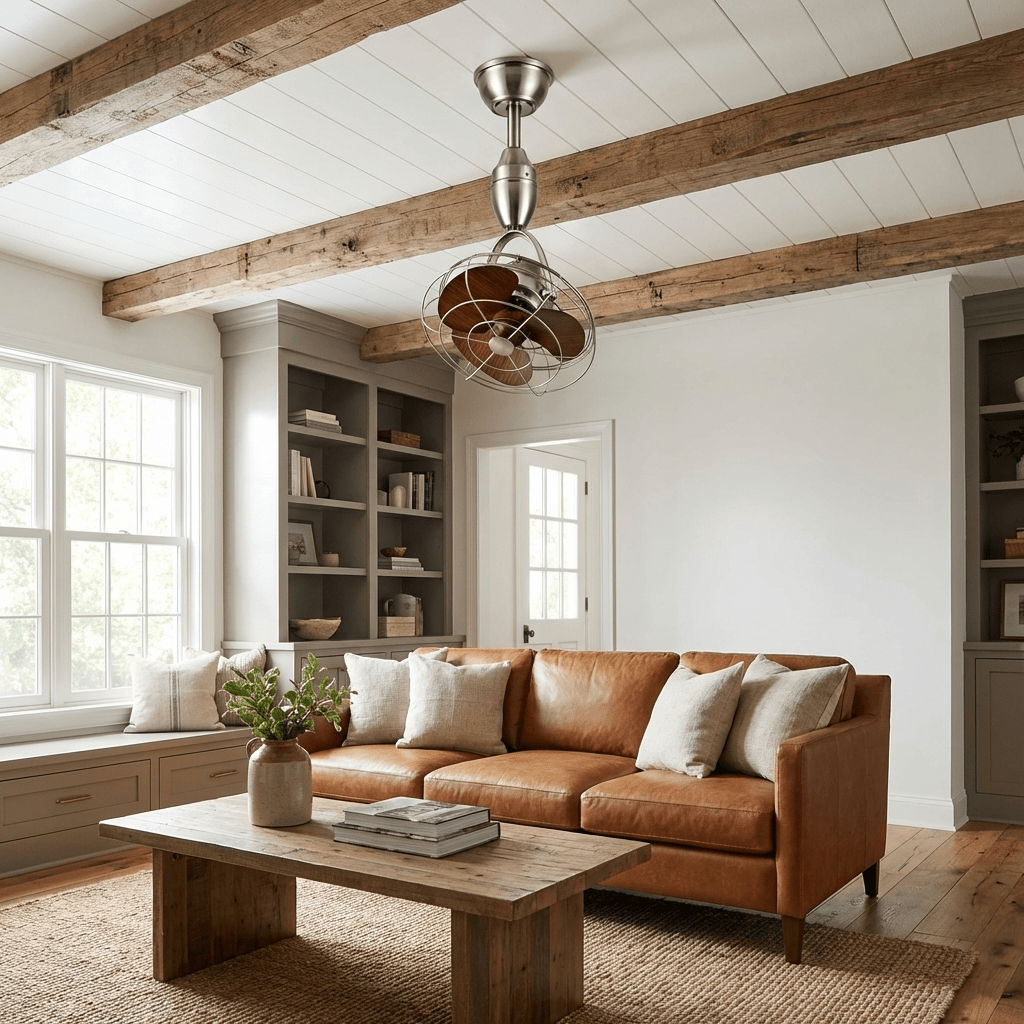 Wexler Deckenventilator mit Beleuchtung in industriellem Design