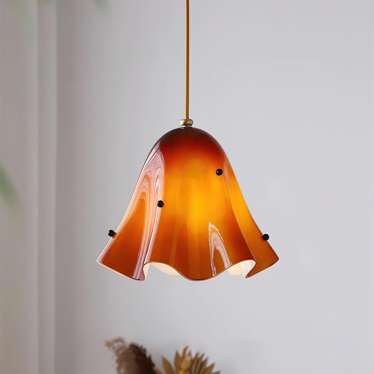 Arden Pendelleuchte aus Glas ohne Perlen
