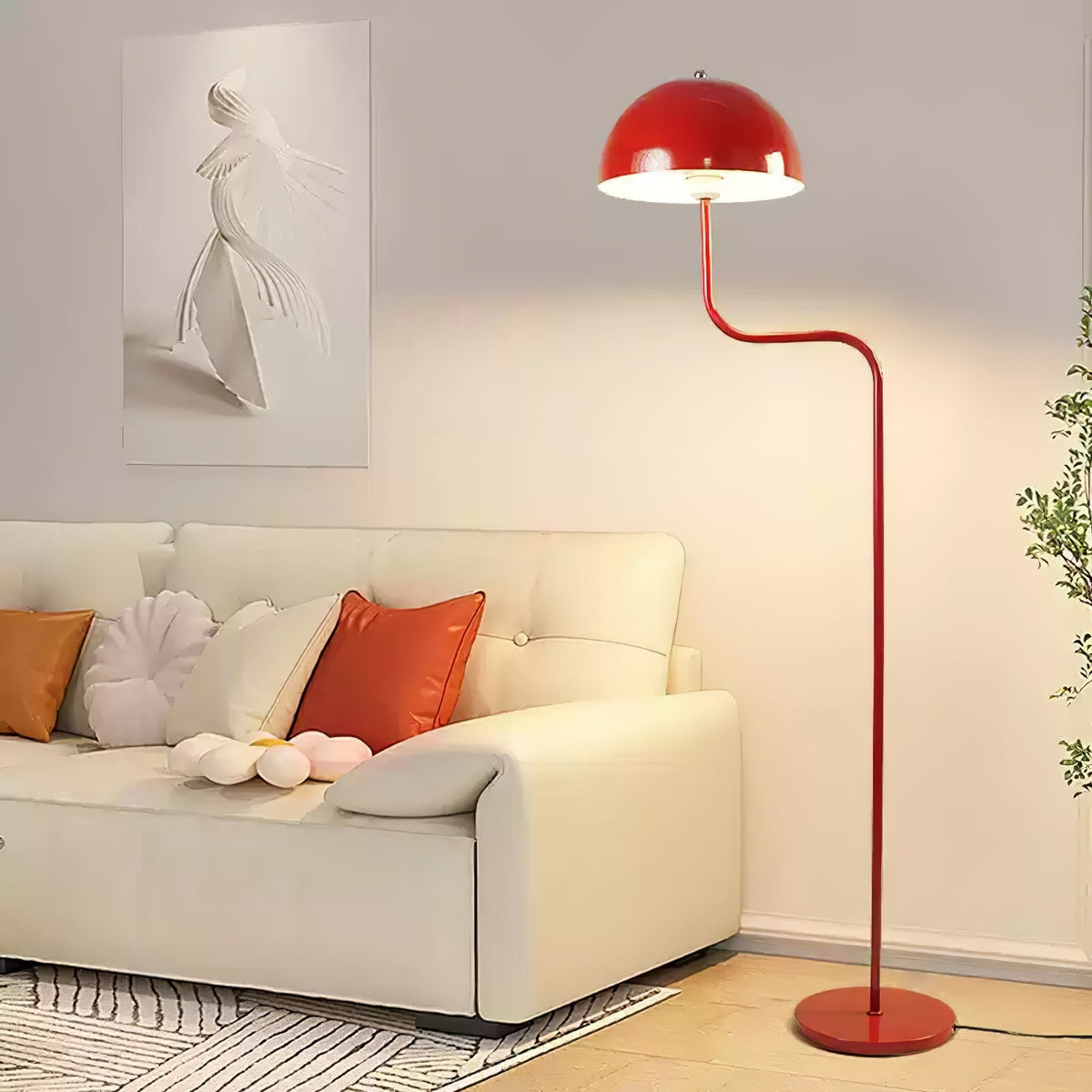 Narain Stehleuchte aus Glas im minimalistischen Stil