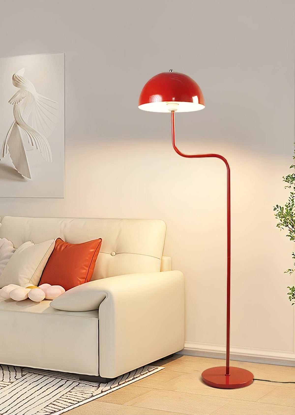 Narain Stehleuchte aus Glas im minimalistischen Stil