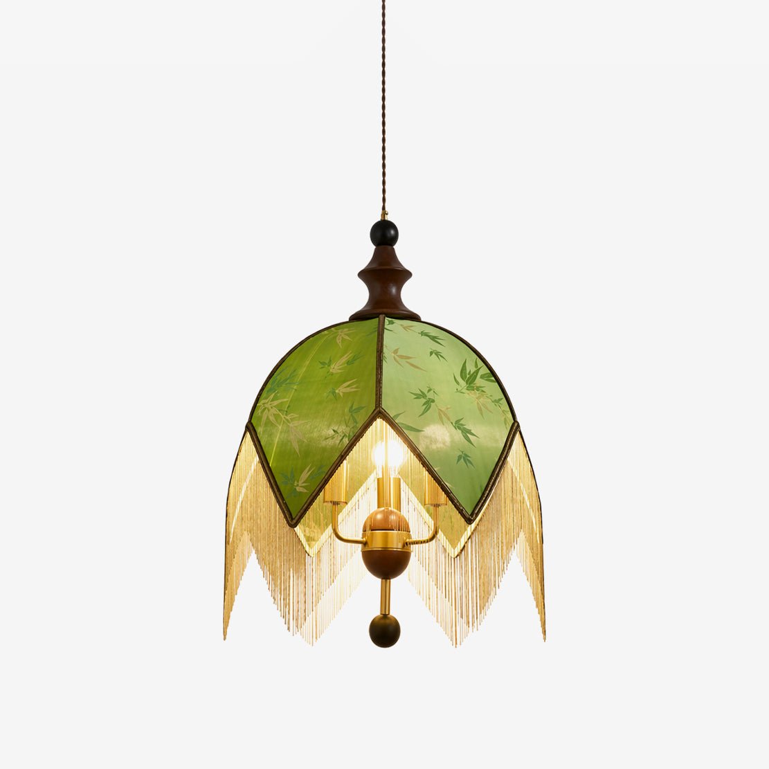 Delphine Verdant Fringe Pendelleuchte