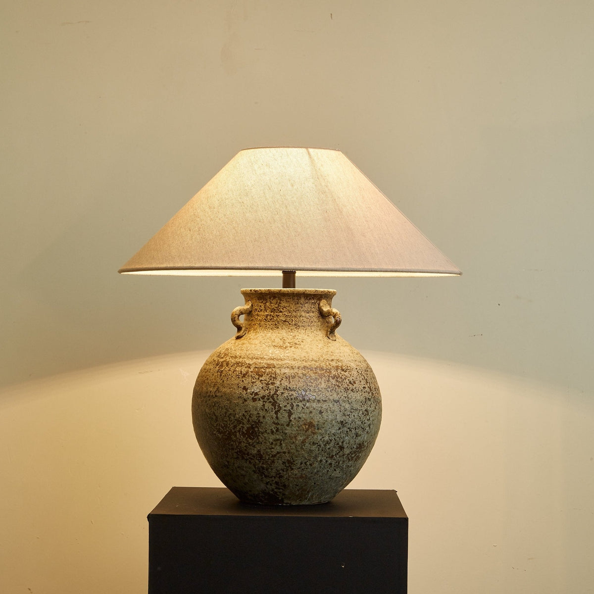 Doria Verdigris Handle Tischleuchte