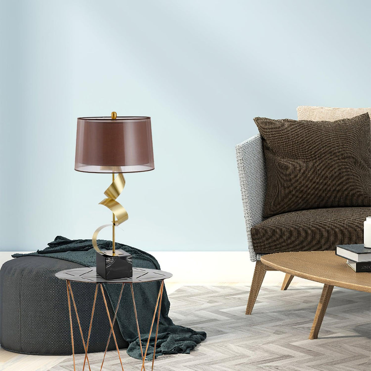 Seraph Luxe Tischleuchte aus Stoff