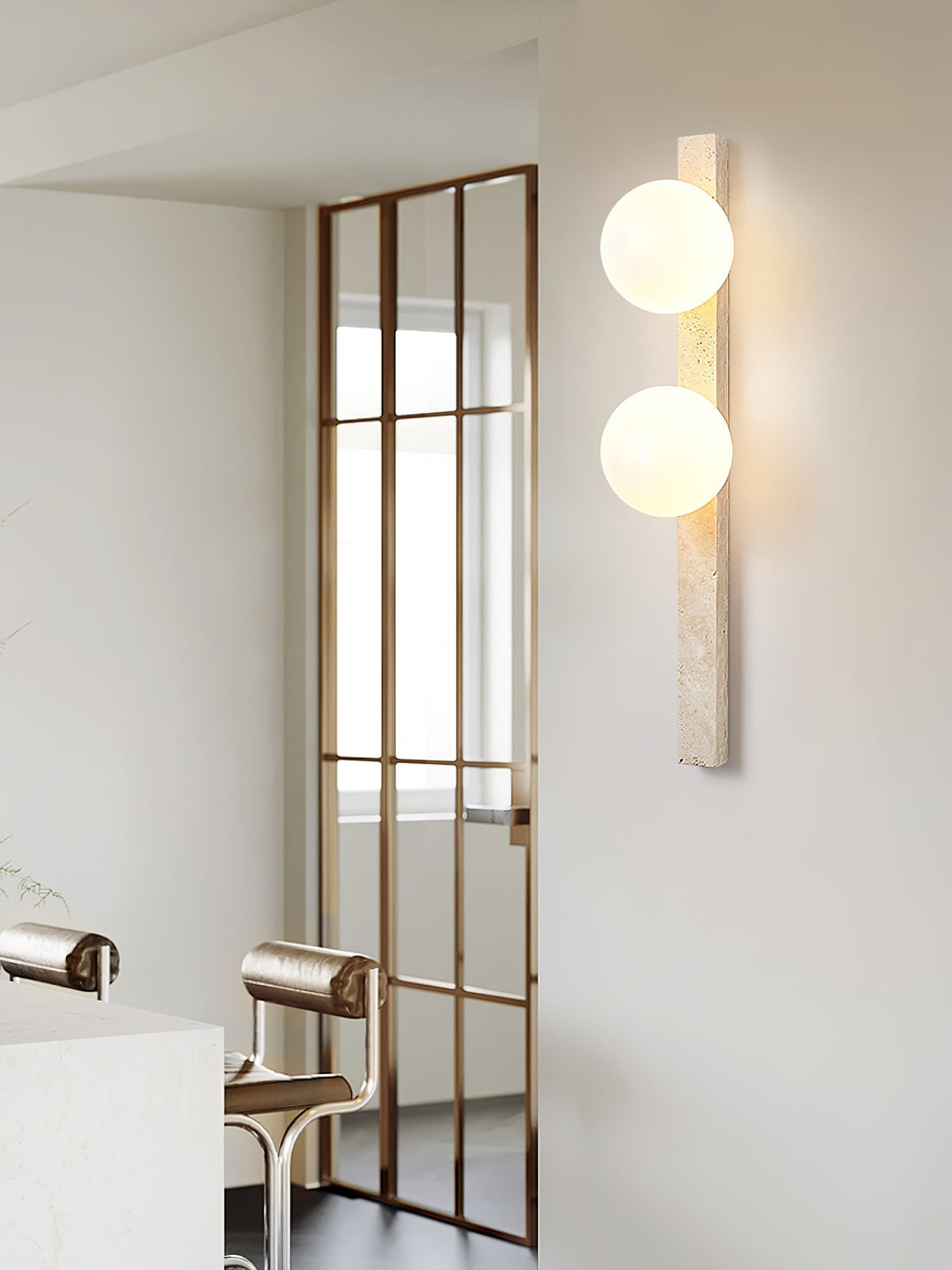 Valoaria Travertine Wandleuchte