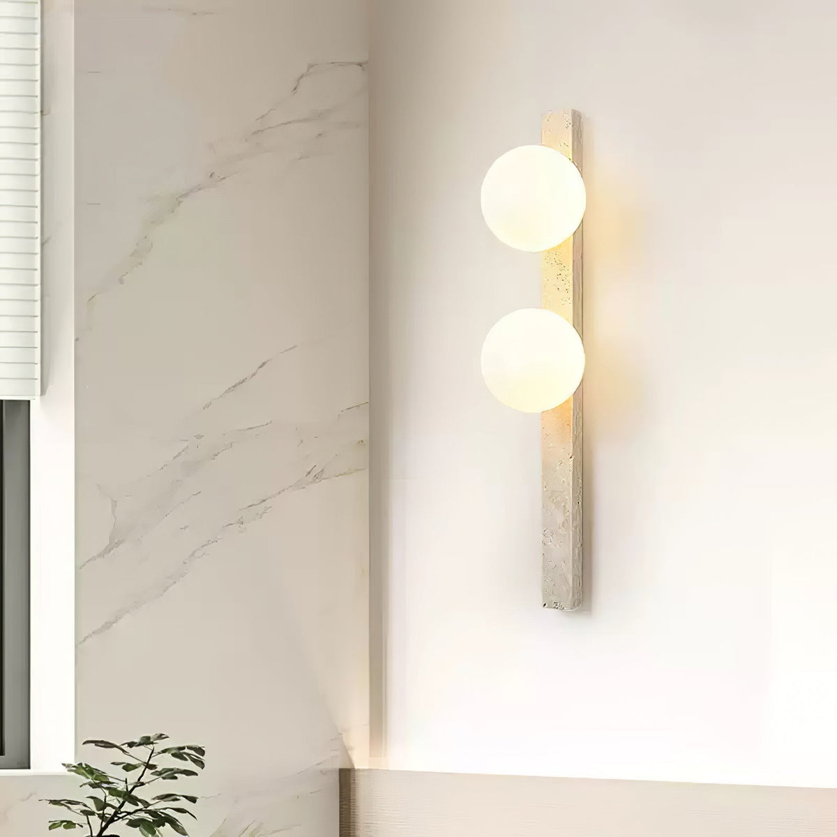Valoaria Travertine Wandleuchte