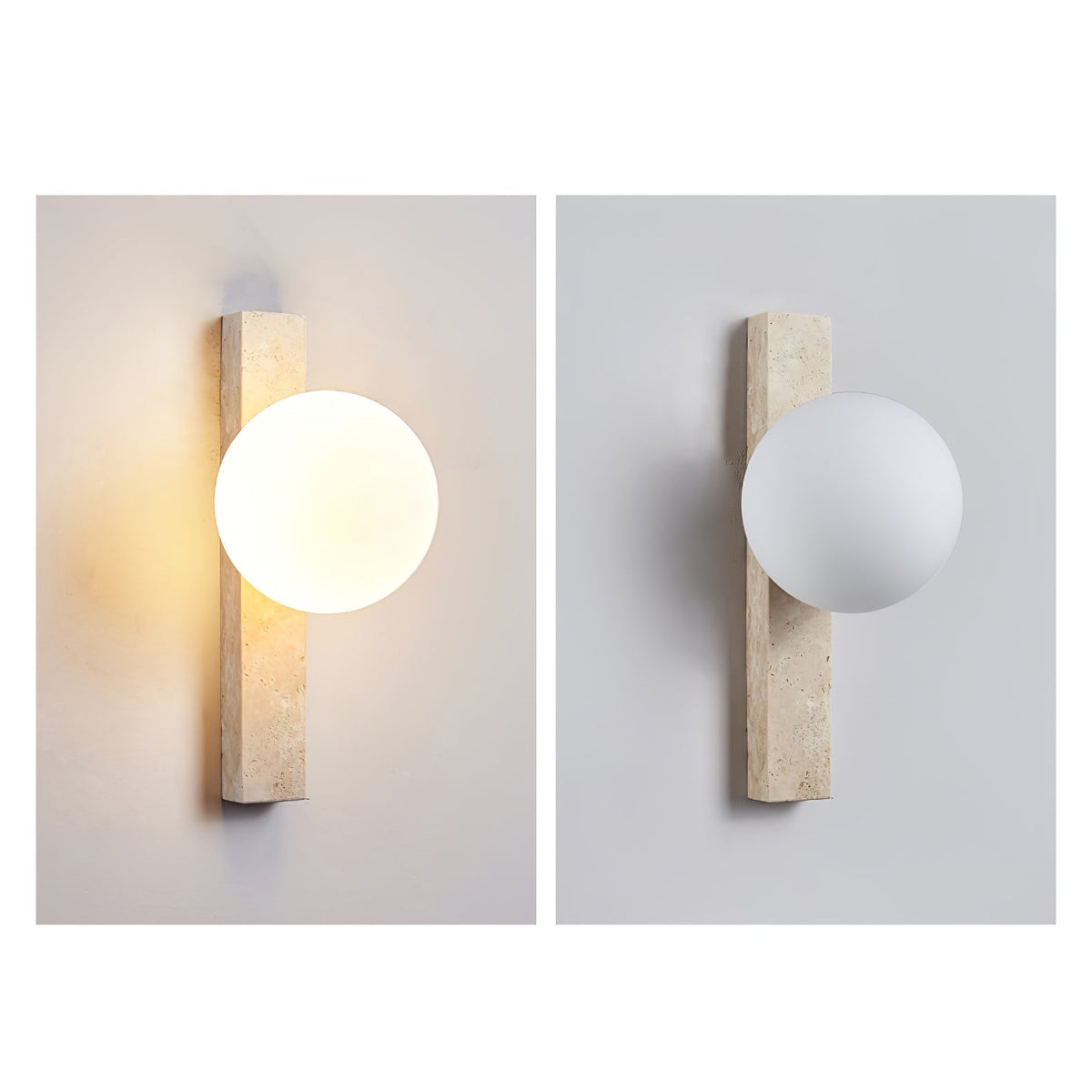 Valoaria Travertine Wandleuchte