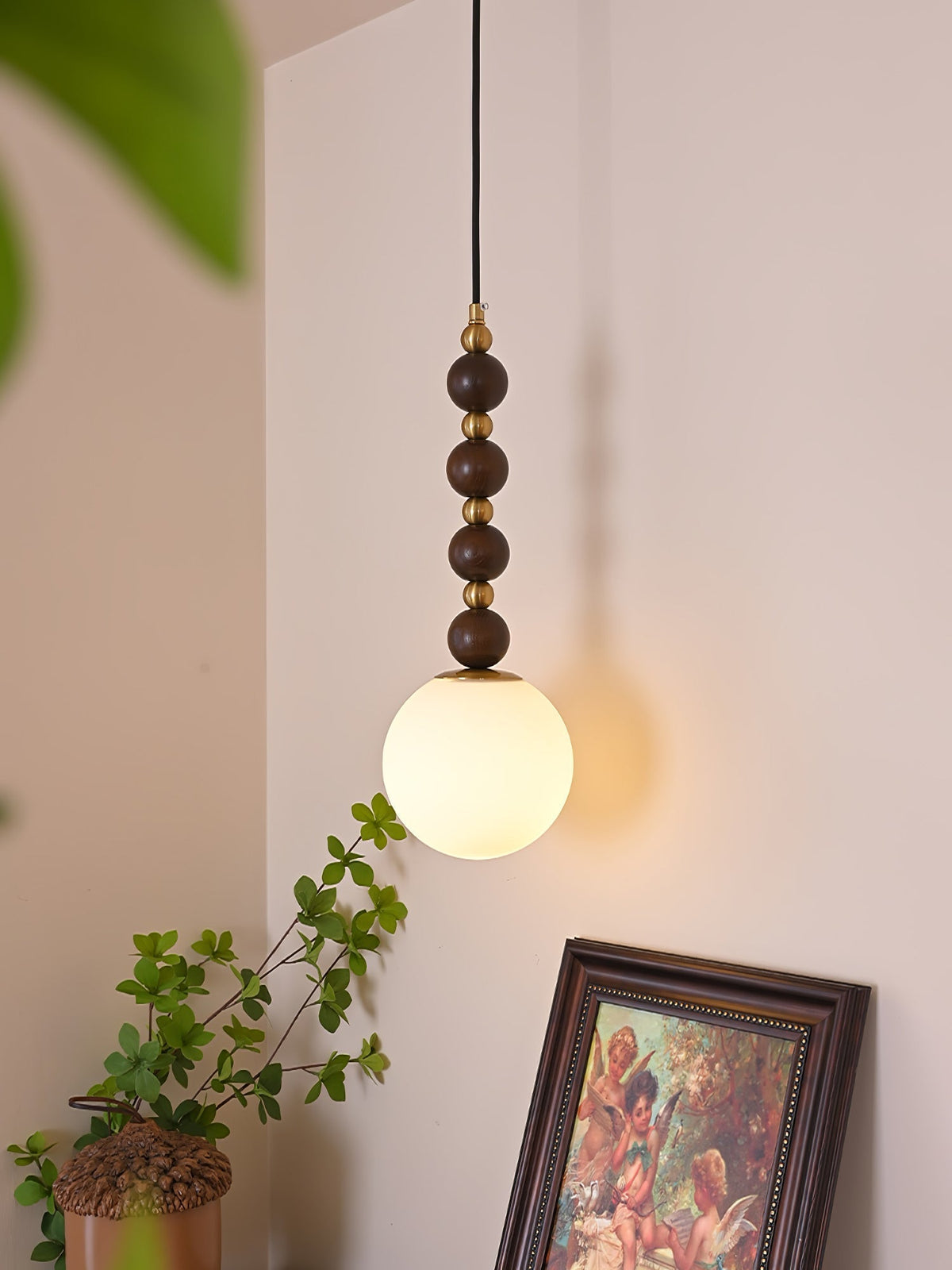 Golie Minimalistische Pendelleuchte aus Holz