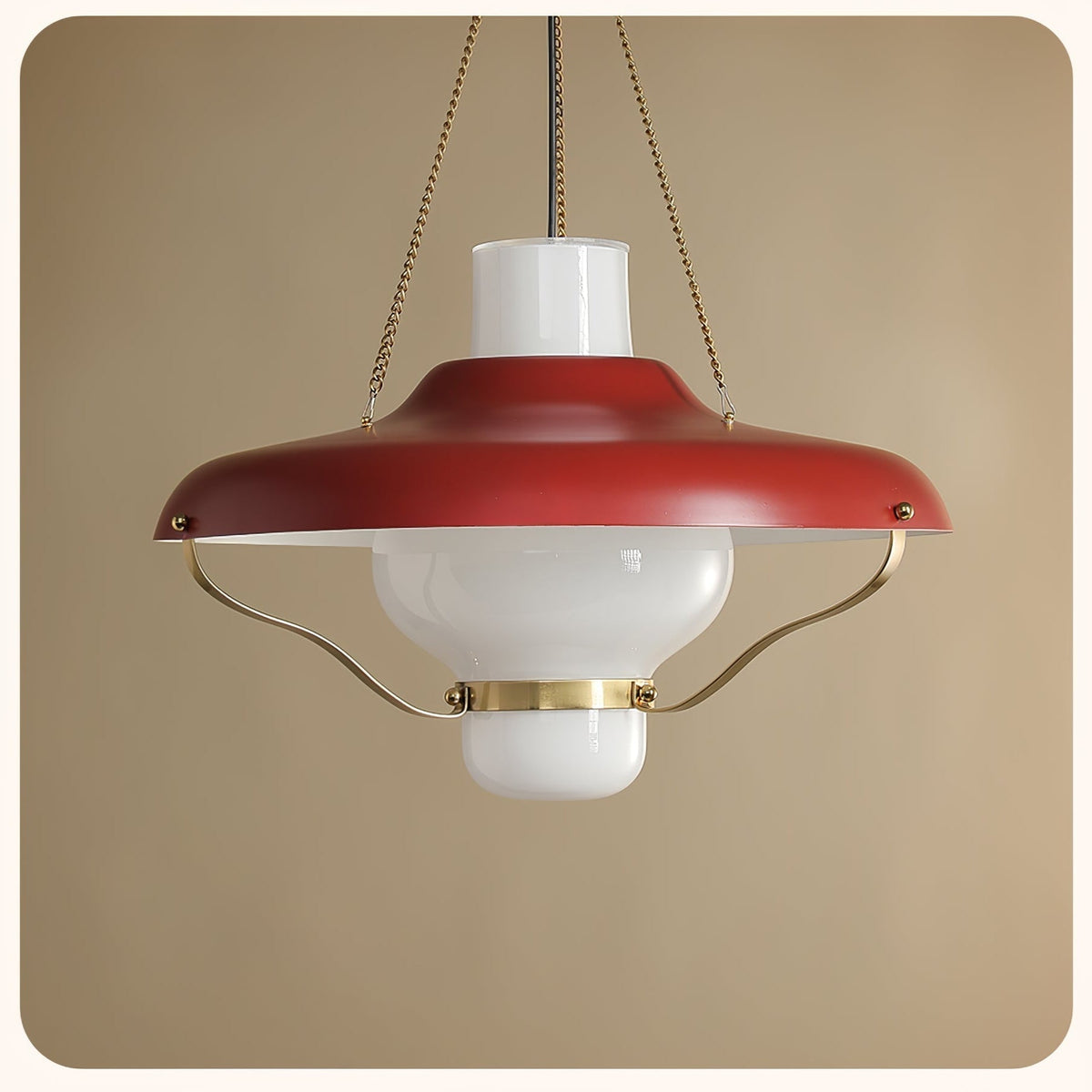Olaeon Mid-Century-Glas-Pendelleuchte