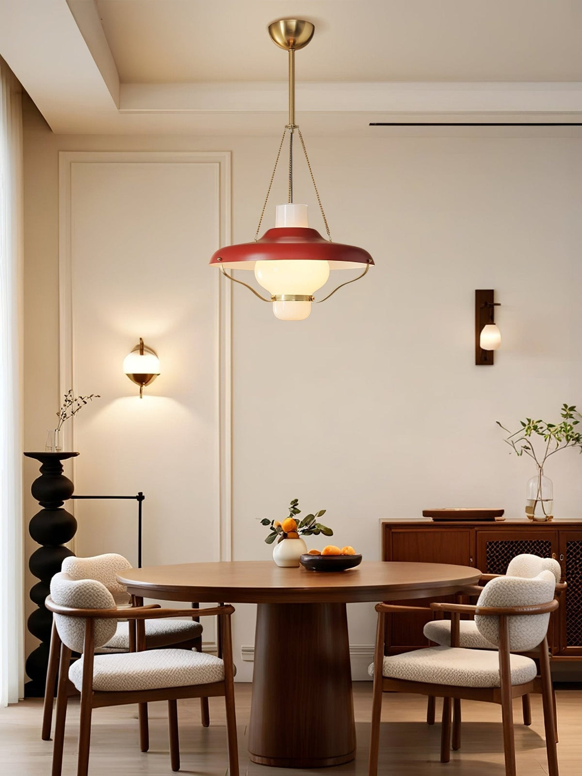 Olaeon Mid-Century-Glas-Pendelleuchte