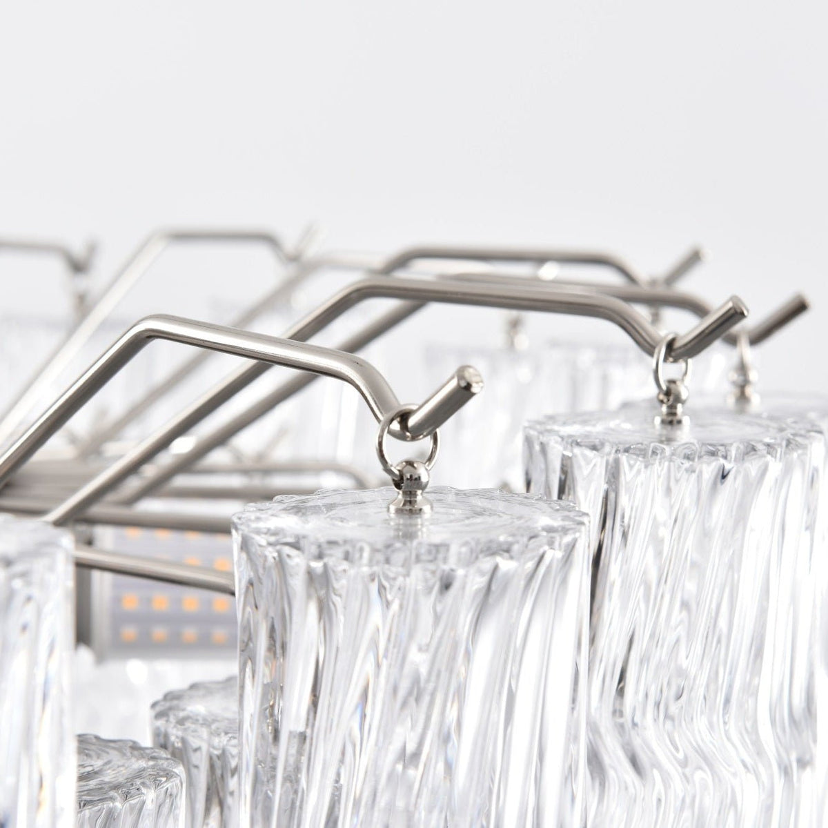 Veliella Kronleuchter aus Murano-Glas mit gestuften kaskadierenden Wellen