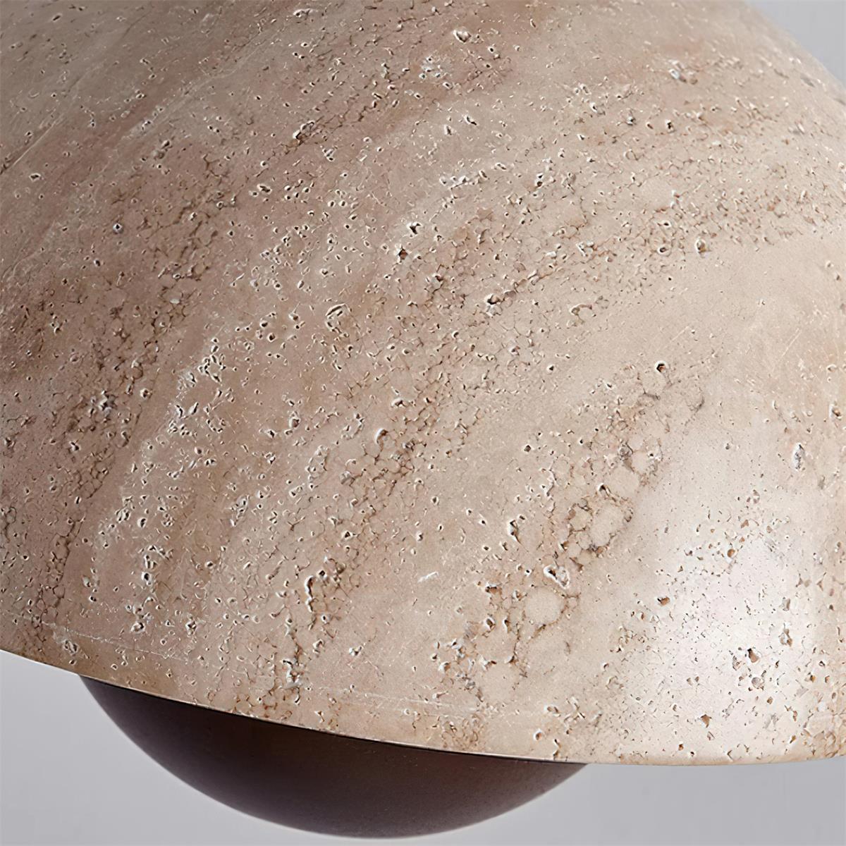 Cadorisra Travertine Pendelleuchte aus Holz