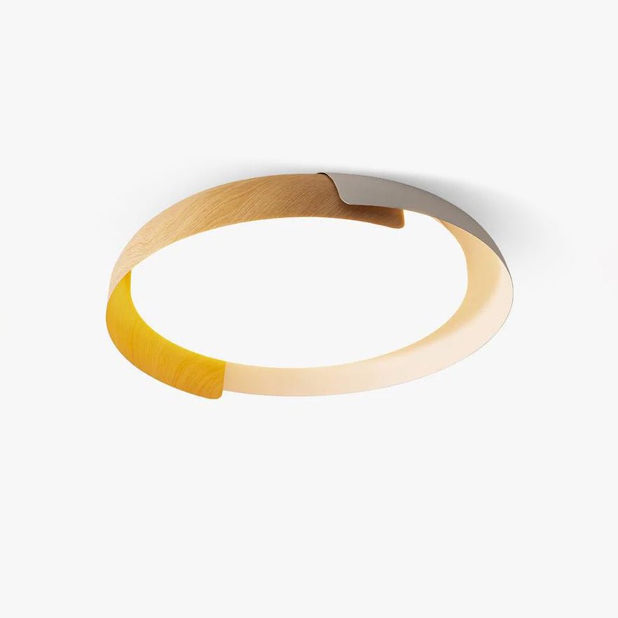 Nomino Deckenleuchte rund Acryl Holz weich minimalistisch