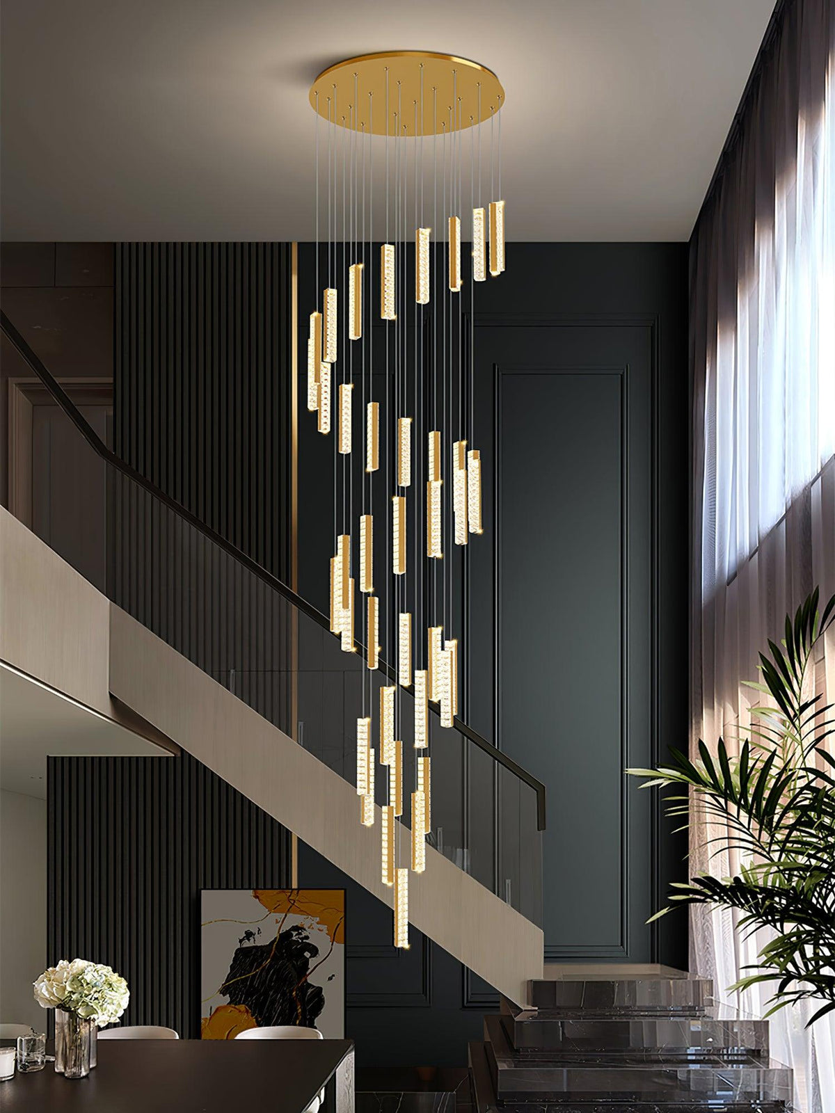 Sorenaria Kronleuchter Villa Forci Pendelleuchte Silber modern