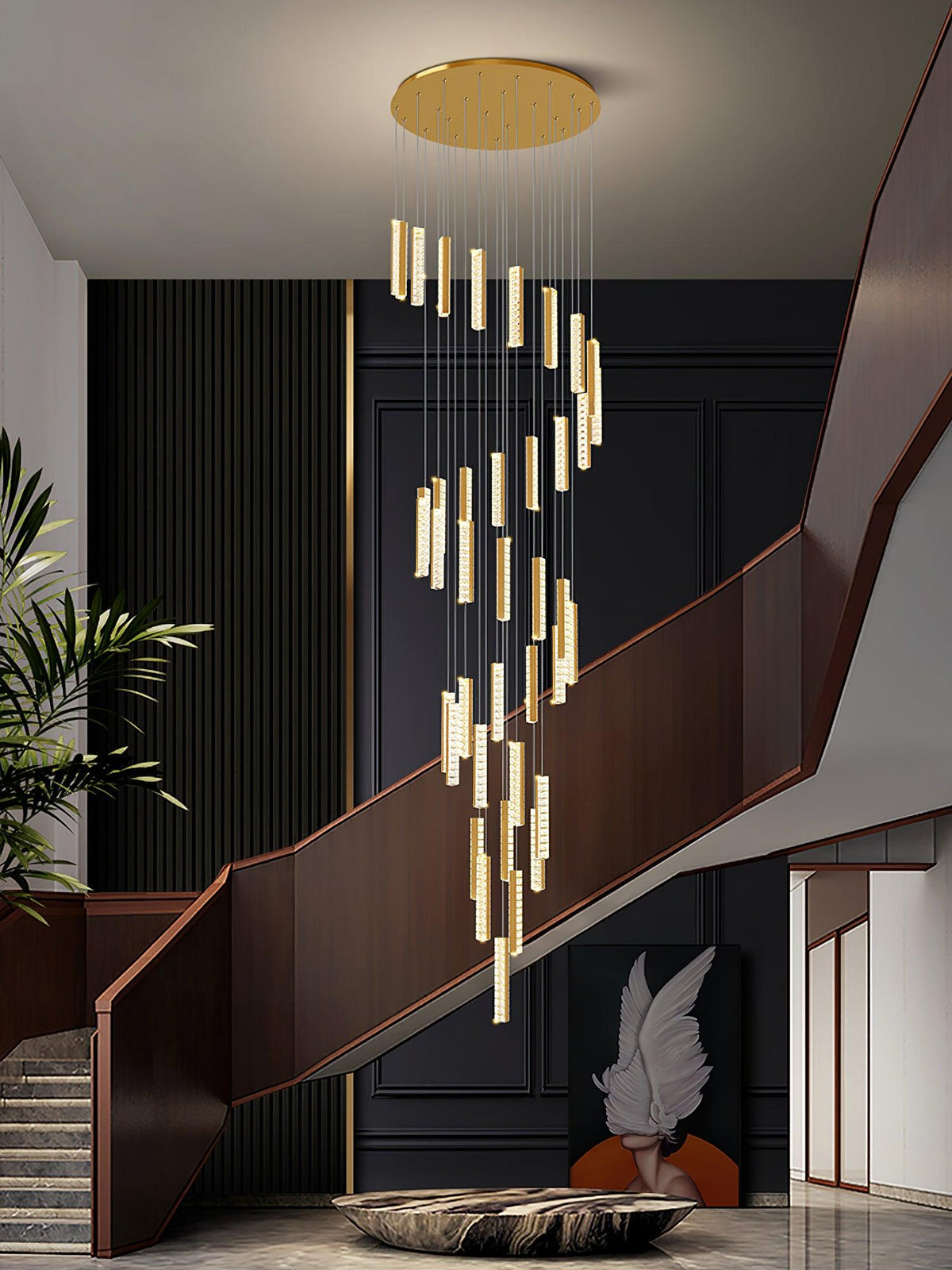 Sorenaria Kronleuchter Villa Forci Pendelleuchte Silber modern