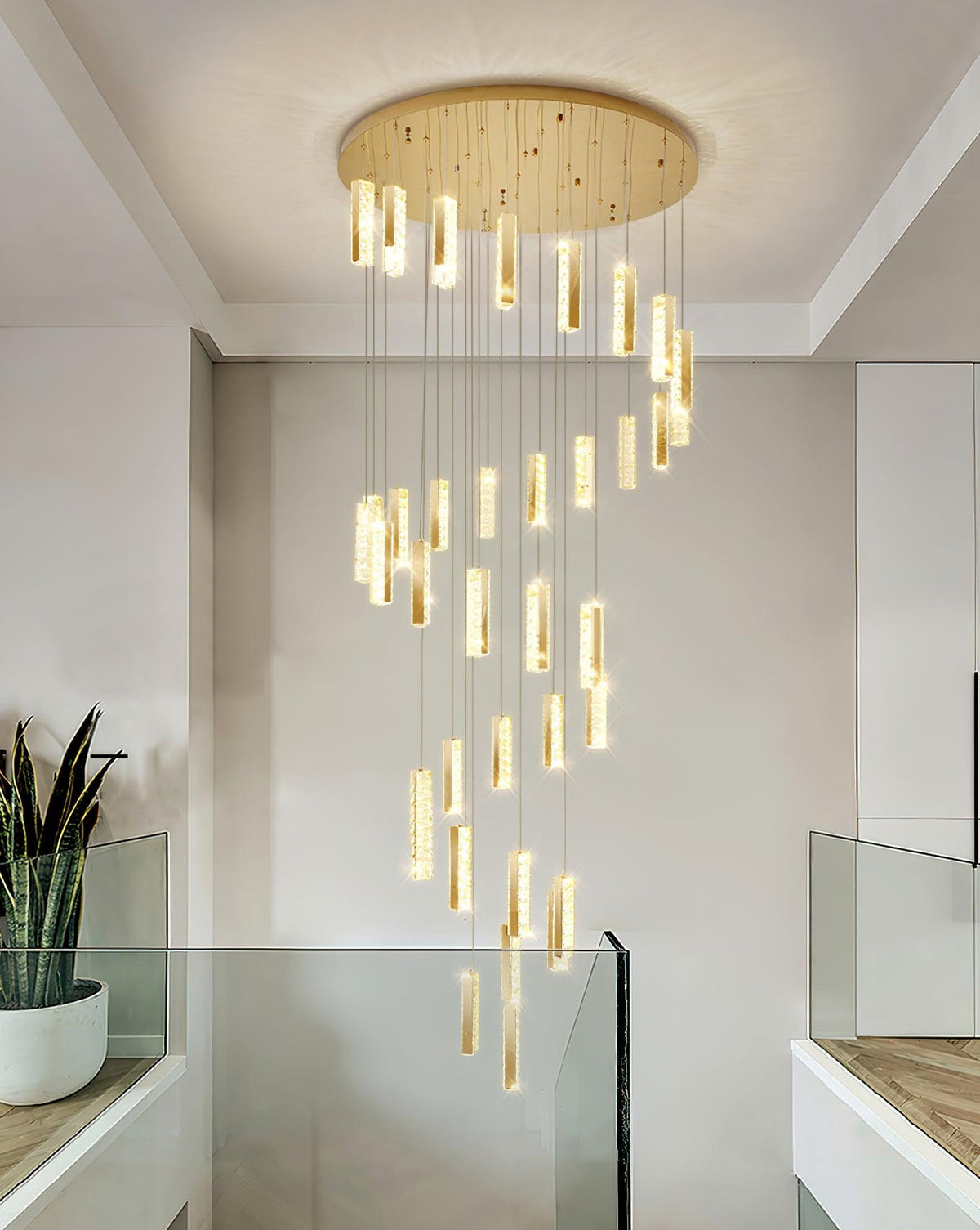 Sorenaria Kronleuchter Villa Forci Pendelleuchte Silber modern