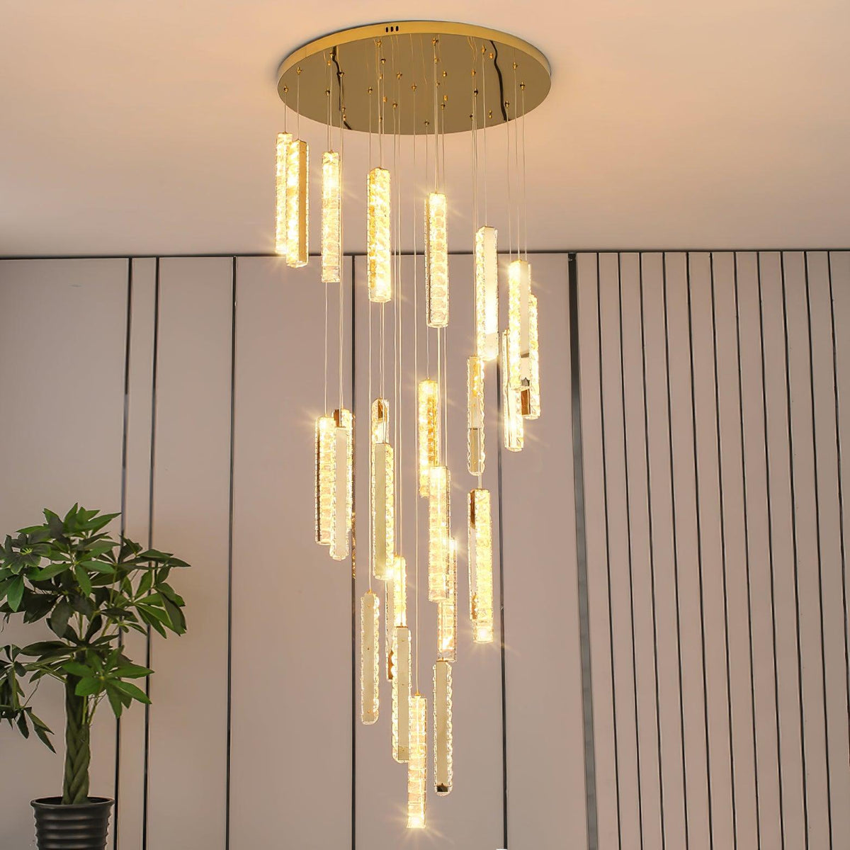 Sorenaria Kronleuchter Villa Forci Pendelleuchte Silber modern